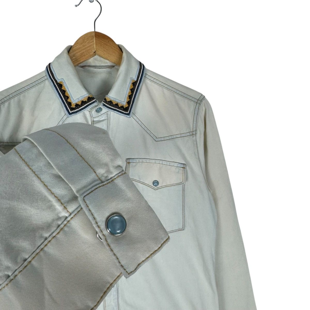 Valentino 🌟VALENTINO WESTERN FLANNEL BUTTON SHIRT Size US S / EU 44-46 / 1 - 3 Thumbnail