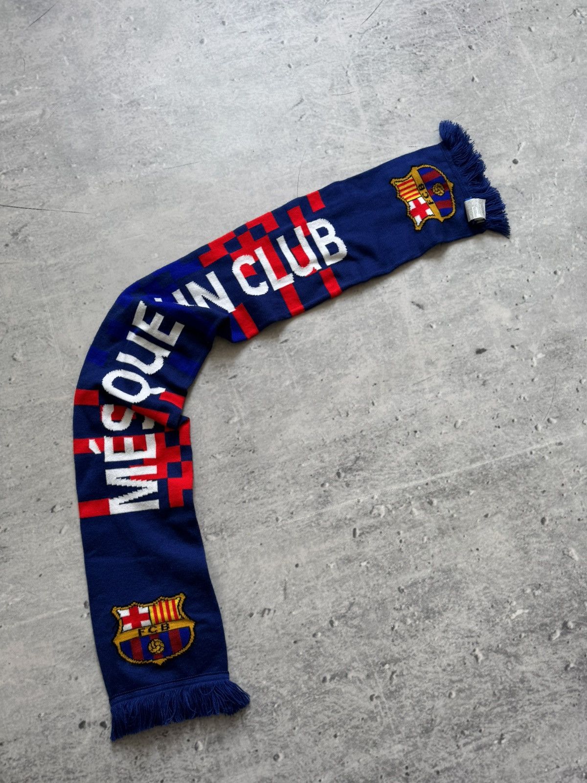 Vintage Blue scarf FCB football soccer collection Size ONE SIZE - 2 Thumbnail