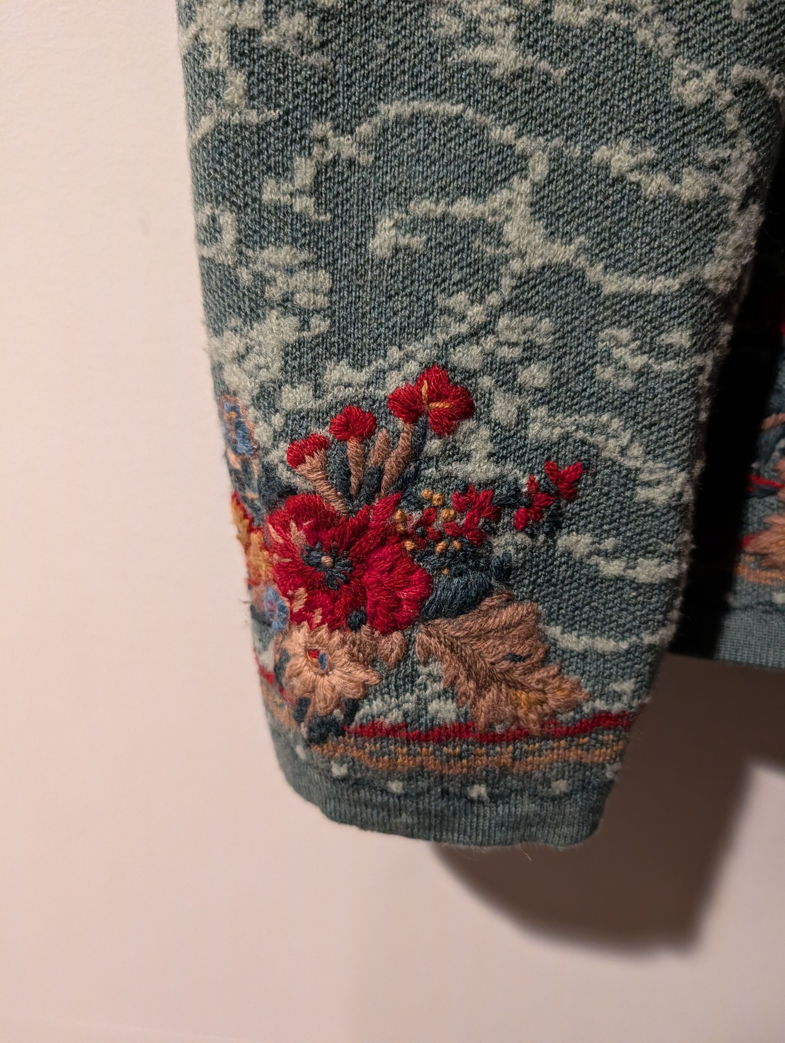 Pendleton Vintage Pendleton Wool Zip Up Cardigan Sweater Floral Size L / US 10 / IT 46 - 5 Thumbnail