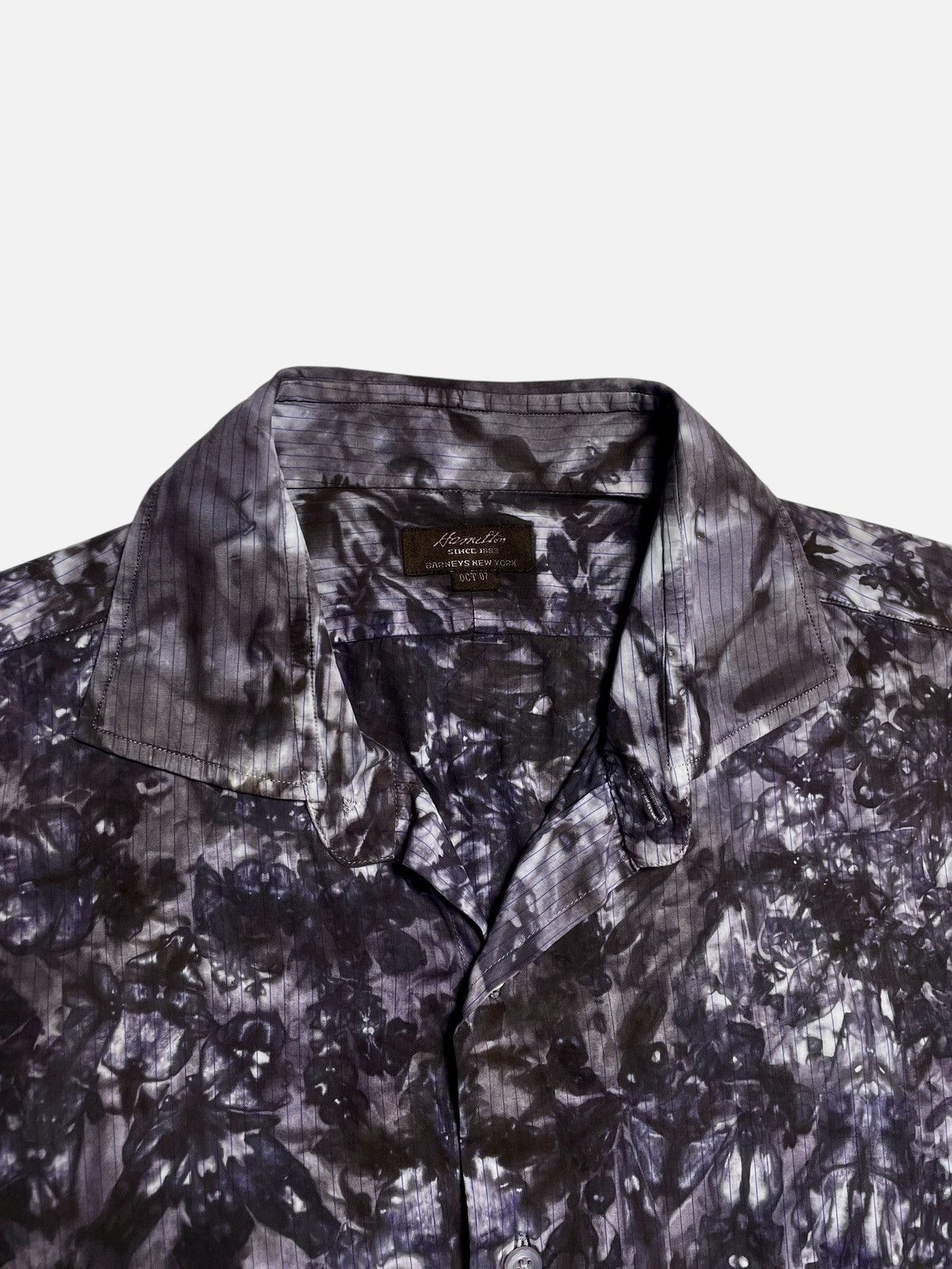 Issey Miyake Hamilton - Pattern Flower Art Long Shirt Size US L / EU 52-54 / 3 - 6 Thumbnail