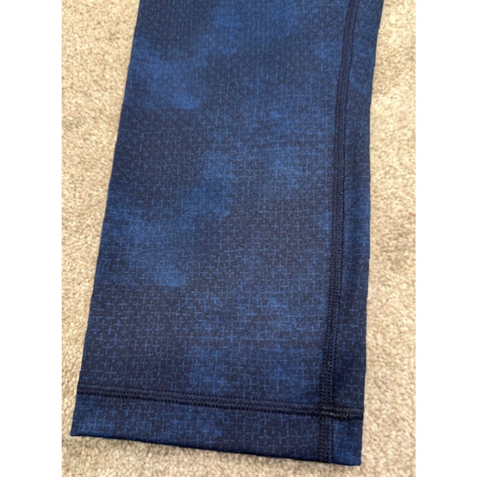 Lululemon Lululemon Wunder Under Crop Leggings High Rise Luxtreme Size 10 Black Blue 6274 - Womens Athletic Cropped Leggings, 22 in Inseam, Activewear, Skinny Size 32" / US 10 / IT 46 - 2 Thumbnail