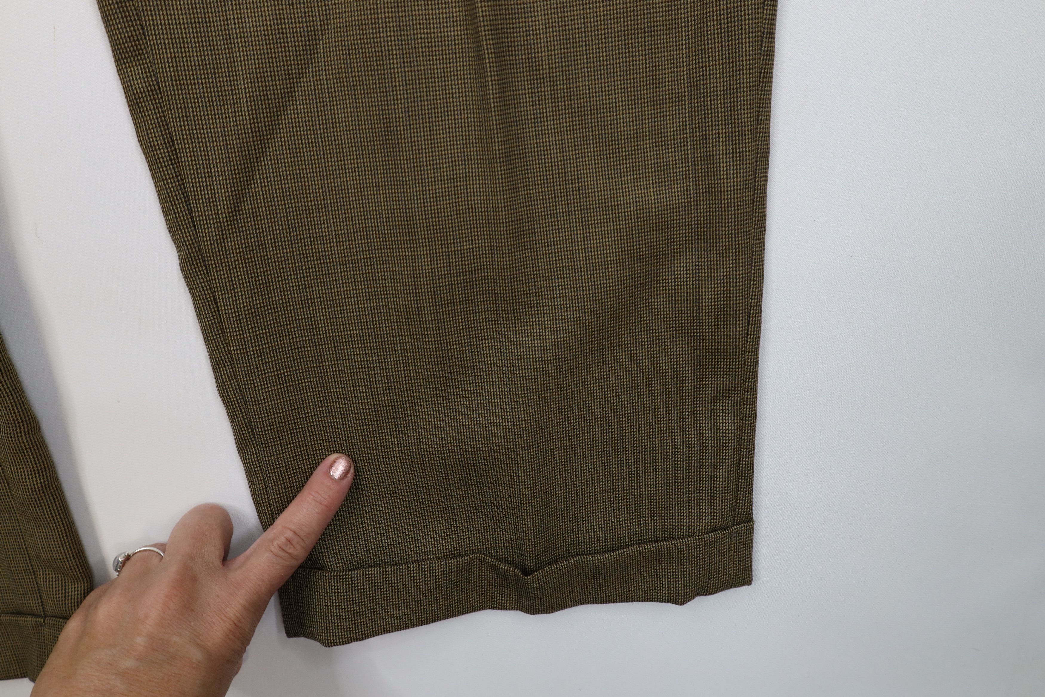Ralph Lauren Vintage 90s Ralph Lauren Wide Leg Chino Pants Plaid Size US 36 / EU 52 - 5 Thumbnail