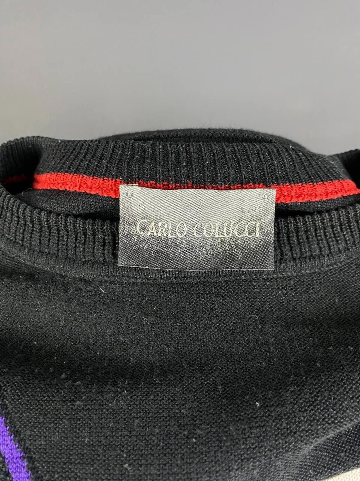 Carlo Colucci Carlo Colucci Black Geometric Stripe Sweater Size 3XL 4XL 64 Size US M / EU 48-50 / 2 - 8 Thumbnail