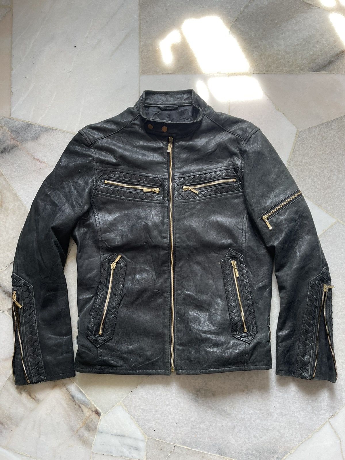 If Six Was Nine 90s Abahouse Ifsixwasnine Leather Rider Jacket 97 Size US S / EU 44-46 / 1 - 8 Thumbnail