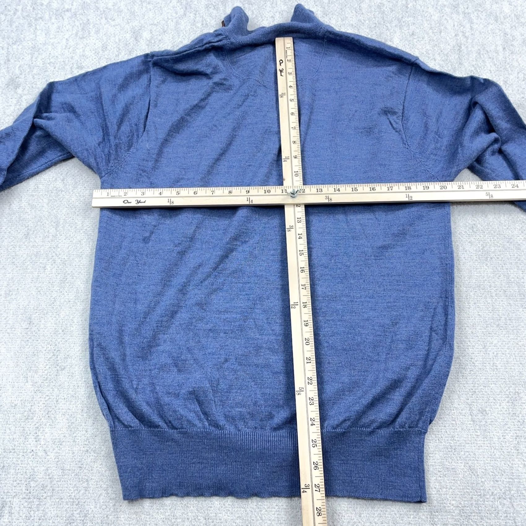 Orvis Orvis Sweater Men Medium Blue Pullover Quarter Zip Merino Wool Lightweight Knit 1/4 Zip Casual Classic Outdoor Mens Regular Size M Blue Size US M / EU 48-50 / 2 - 5 Thumbnail