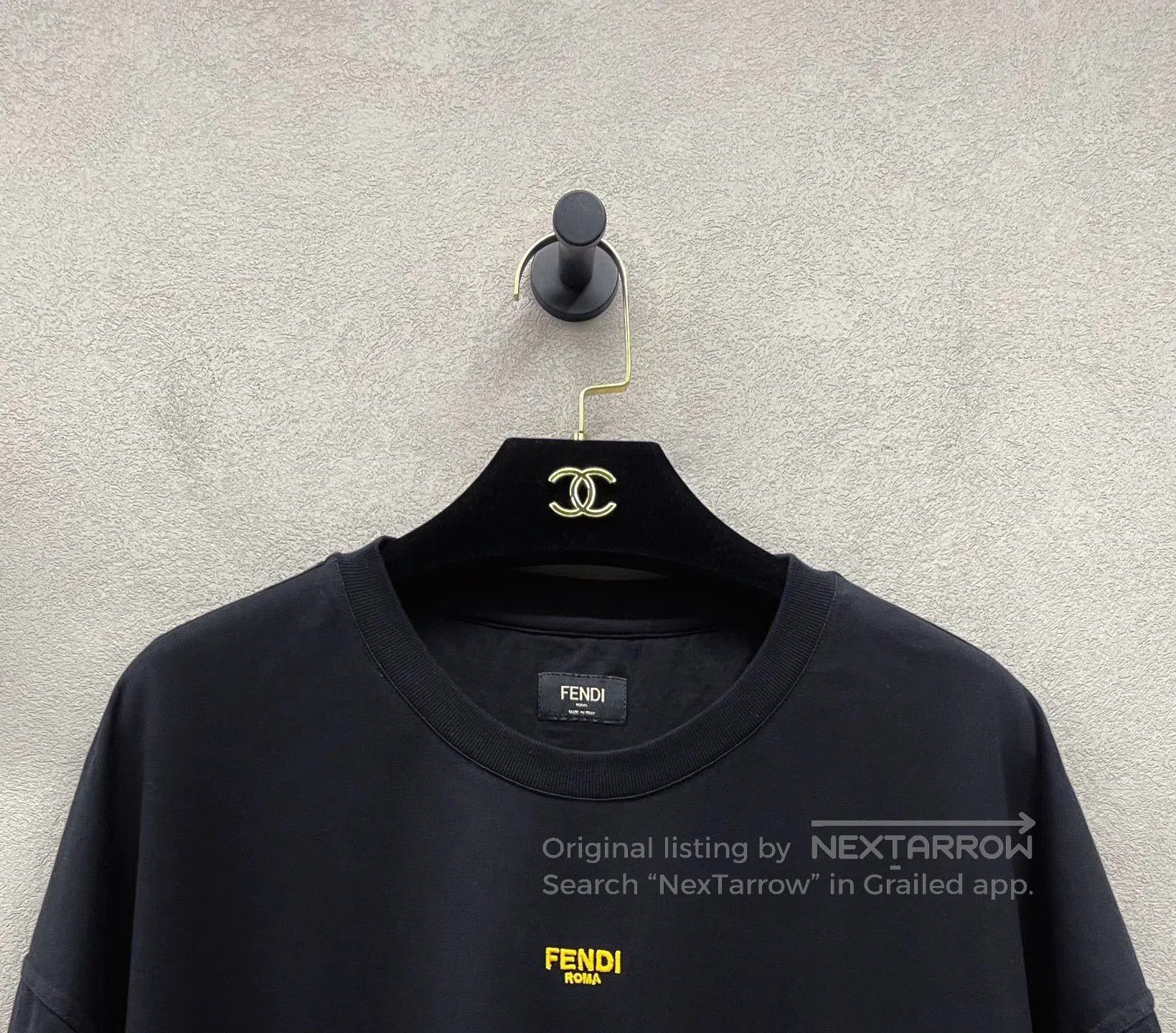 Fendi FENDI Black Short Sleeve T-Shirt. Size US M / EU 48-50 / 2 - 5 Thumbnail
