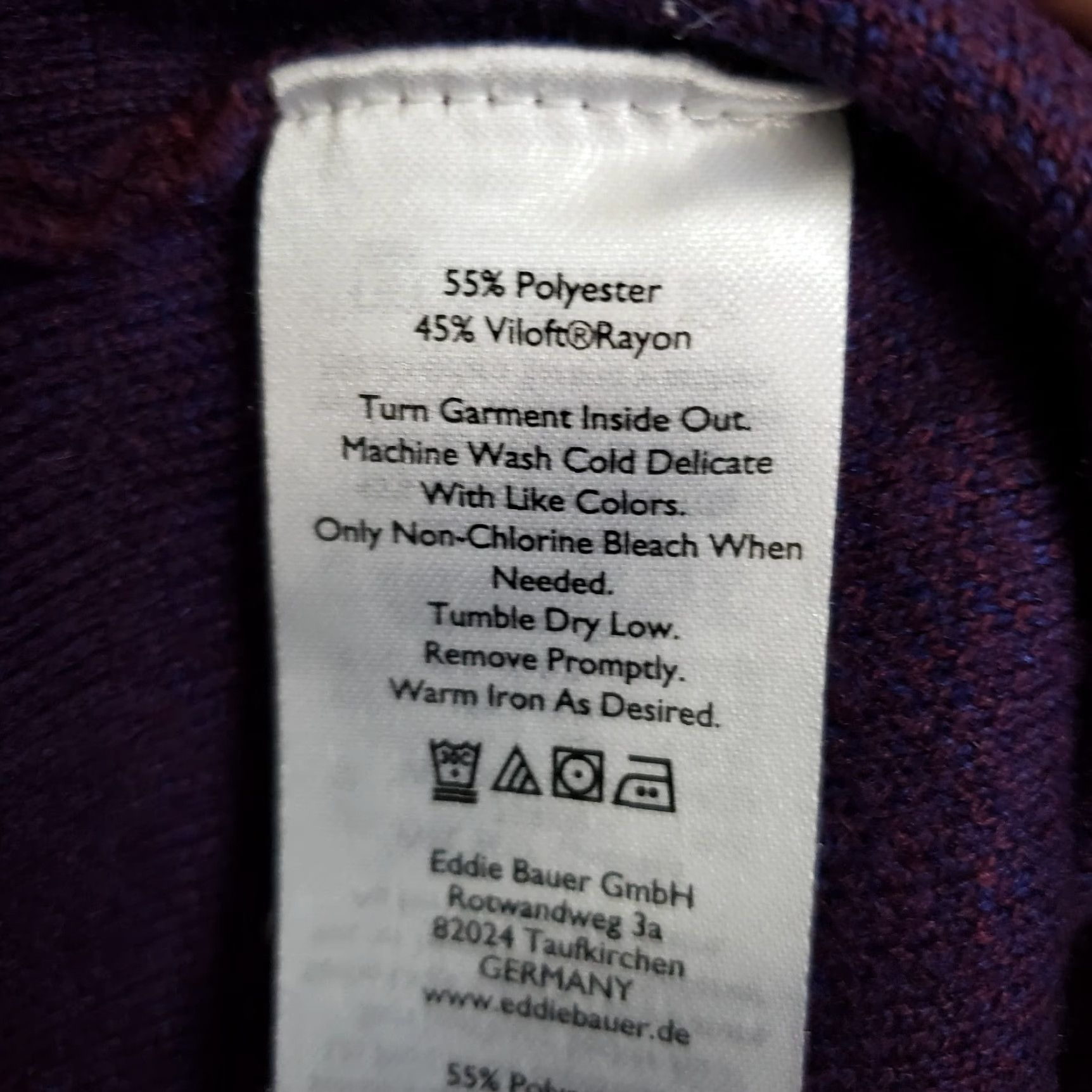 Eddie Bauer VINTAGE Eddie Bauer Womens 1/2 Zip Pullover Sweater Sz Large Blue Purple Stripe Shirt Womens L Purple Stripe 1/2 Zip Pullover Sweater Size L / US 10 / IT 46 - 5 Thumbnail