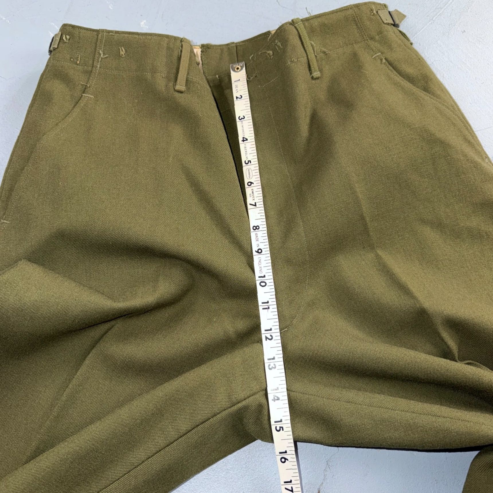Vintage VINTAGE Military Trousers Pants Mens Wool Green 31x30 50s M1951 OG-108 Regular Dress Pants Shirt? Size US 31 - 5 Thumbnail