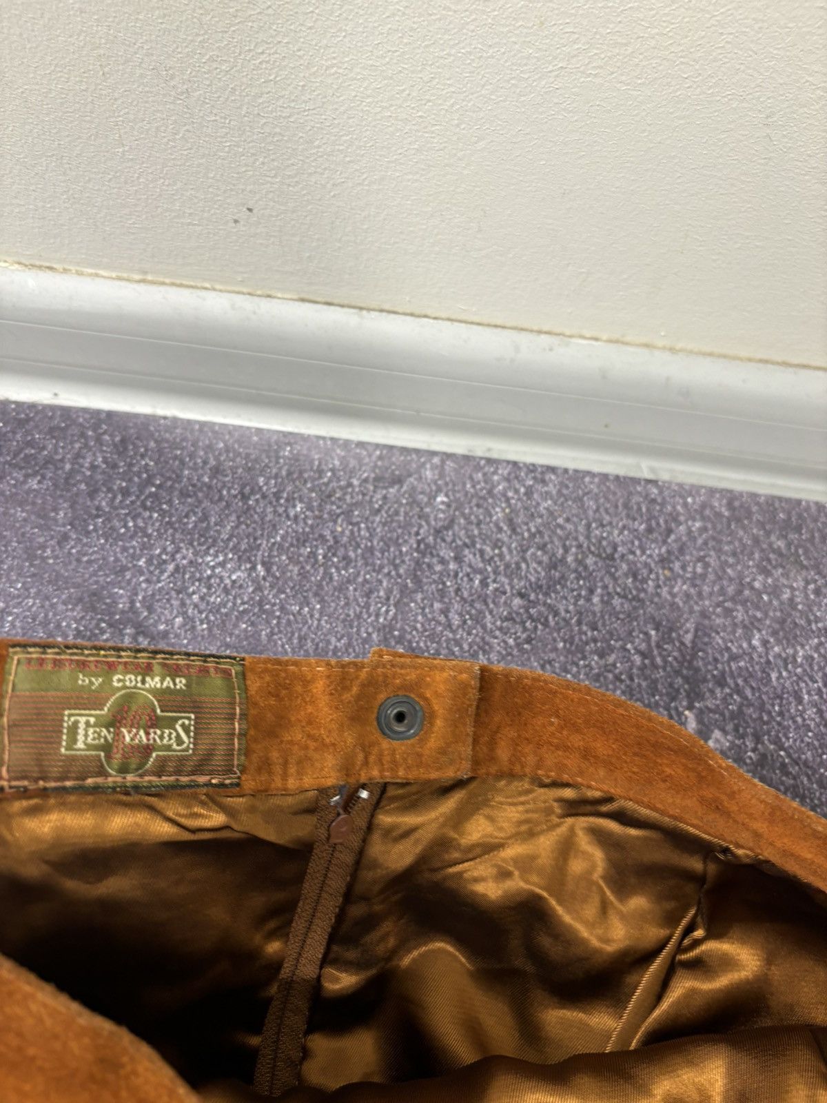 Colmar Vintage Colmar Ten Yards Luxury Vera Pelle Leather Skirt Size 30" / US 8 / IT 44 - 7 Thumbnail