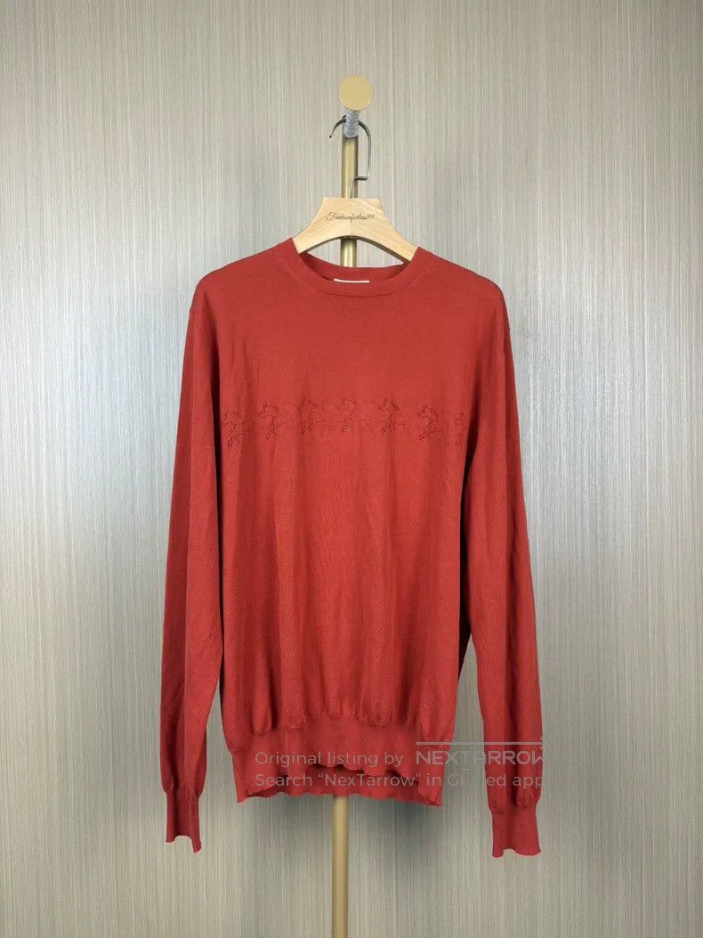 Hermes Hermes Orange cashmere sweater Size US L / EU 52-54 / 3 - 1 Thumbnail