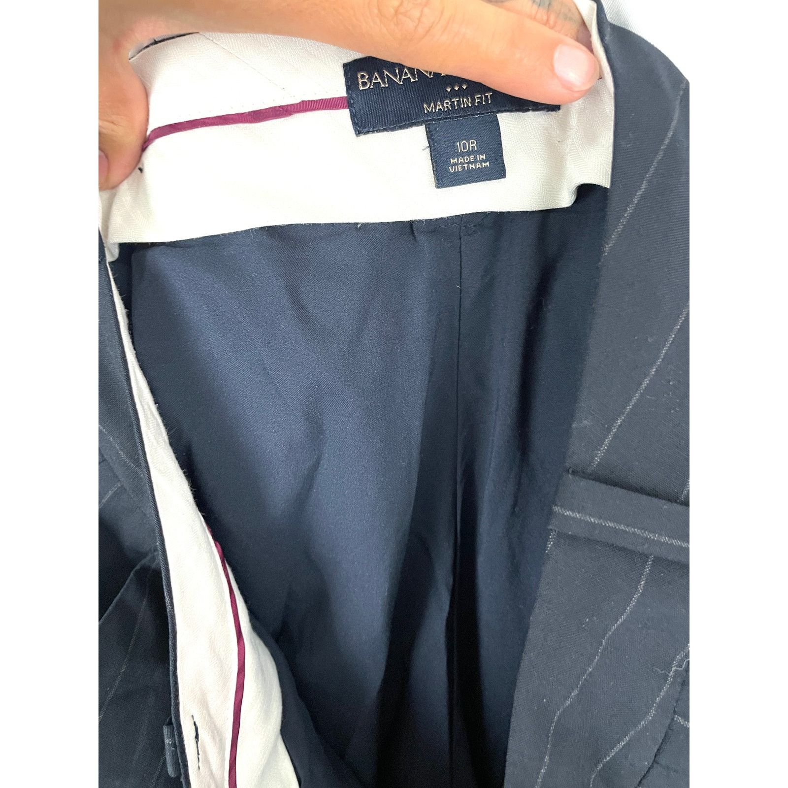 Banana Republic Banana Republic Pants Black Size 10R Wool Blend Lined Size 32" / US 10 / IT 46 - 9 Thumbnail