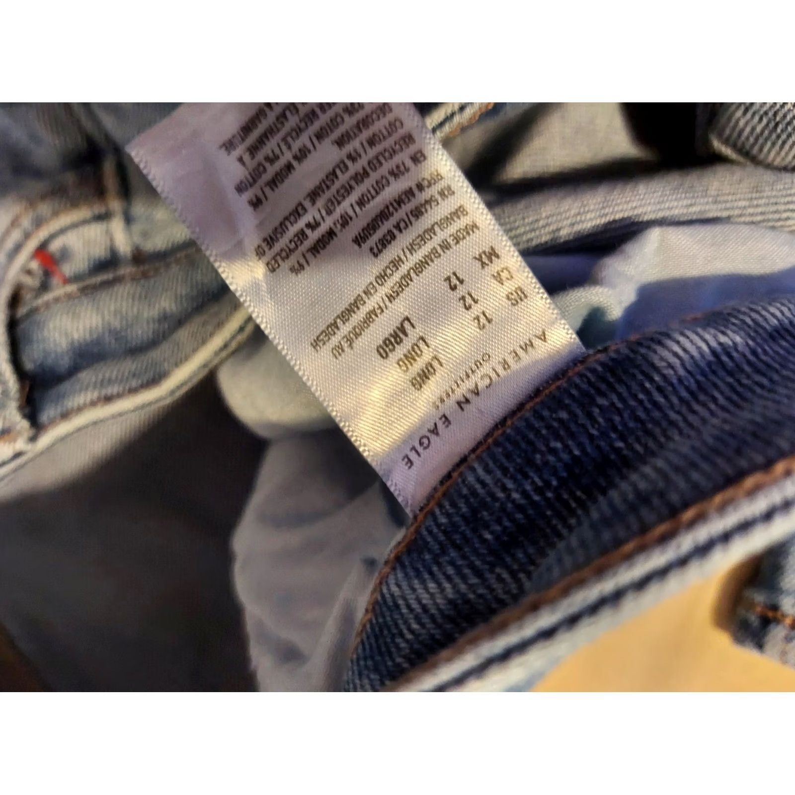 American Eagle Outfitters Womens American Eagle Outfitters Jeans 12 Mom Skinny Denim Pants Blue Size 34" / US 12 / IT 48 - 5 Thumbnail