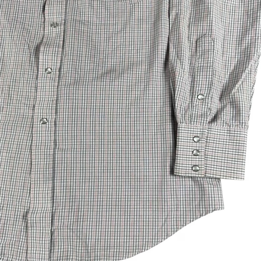 Vintage VINTAGE Pearl Snap Shirt Men’s 16.5x34 Cowboy Western Plaid Cotton Workwear USA 90s Mens Size US XL / EU 56 / 4 - 3 Thumbnail