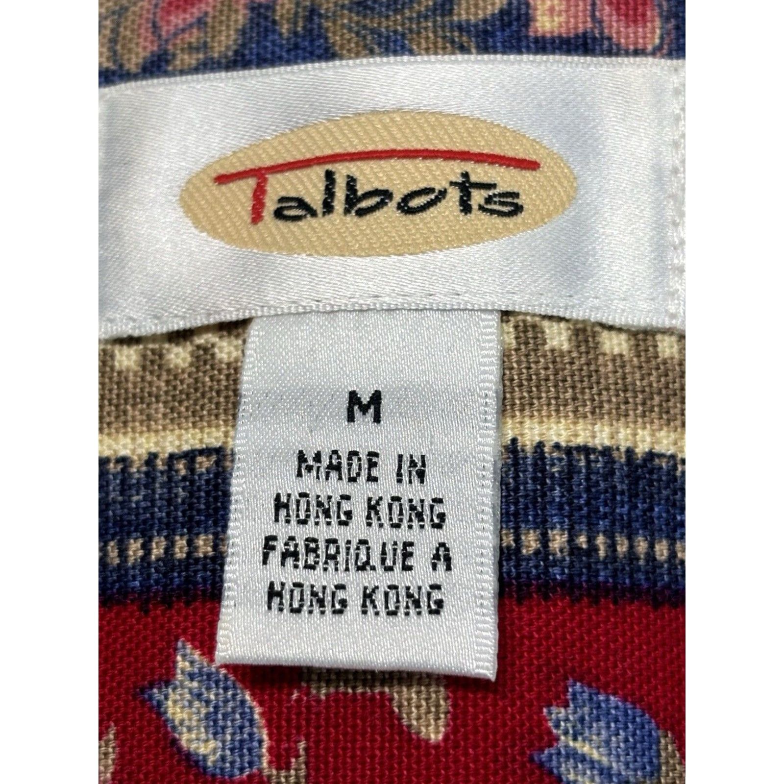 Talbots VINTAGE Talbots Floral Cotton Vest Medium Women's 90s Red Size M / US 6-8 / IT 42-44 - 7 Thumbnail