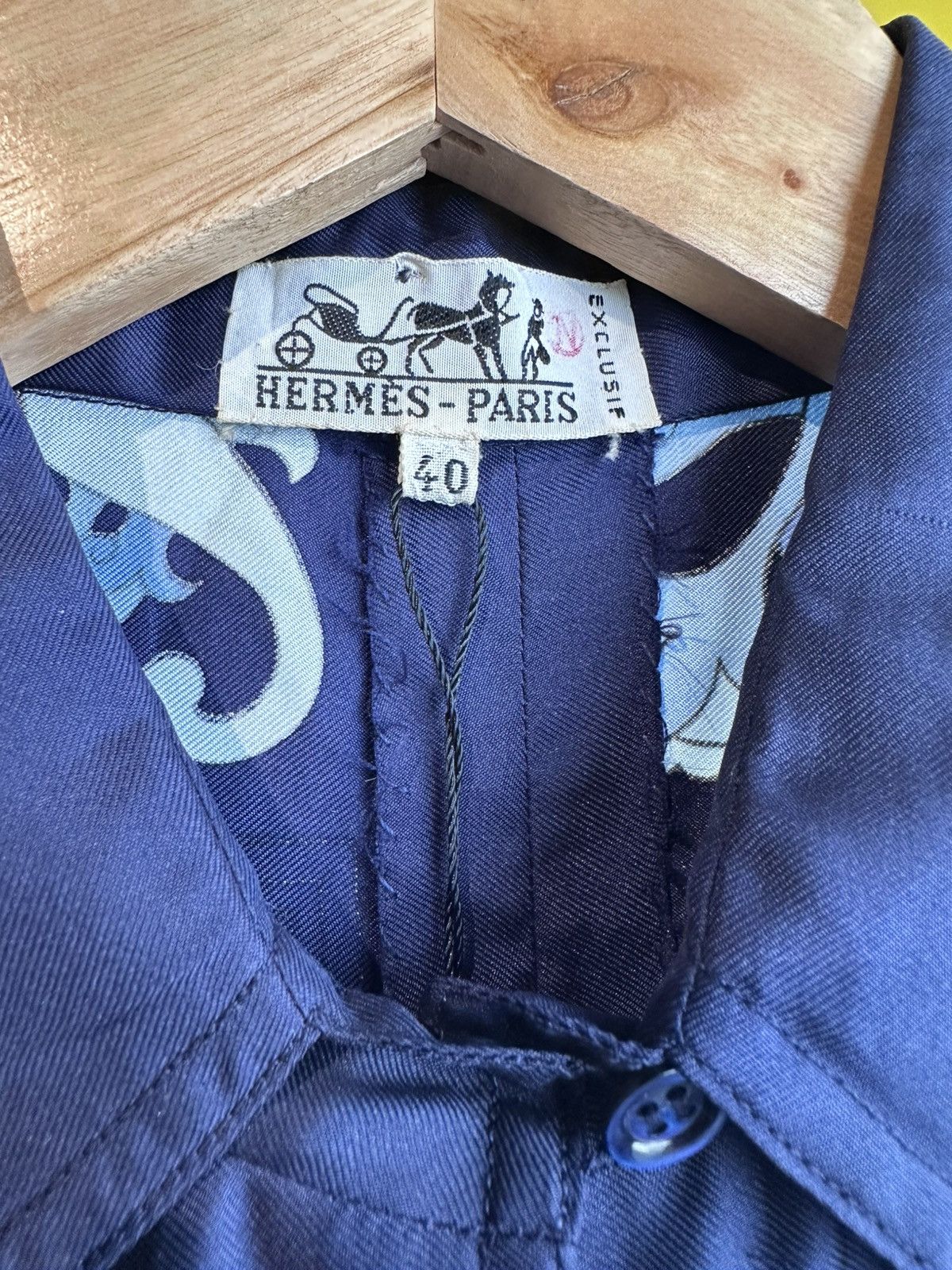 Hermes Vintage Hermes Silk Blouse Size M / US 6-8 / IT 42-44 - 2 Thumbnail