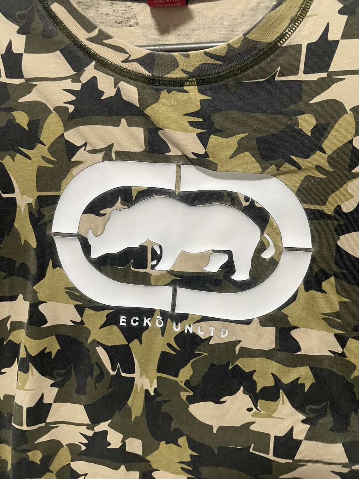 Ecko Unltd. Ecko Unltd. Y2K Camo Rhino Logo Vintage Streetwear Tee L Size US L / EU 52-54 / 3 - 5 Thumbnail