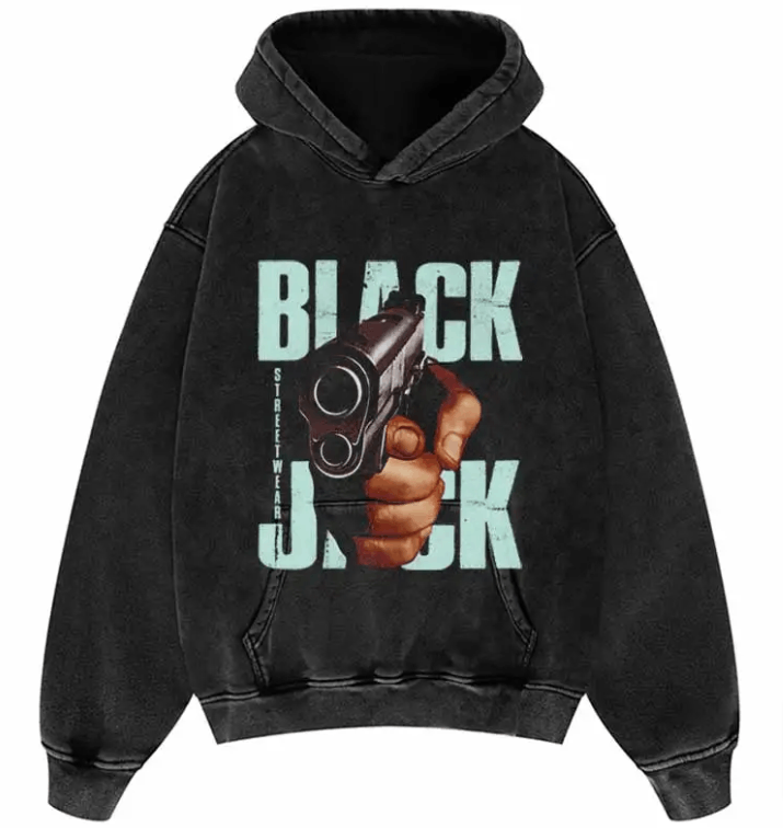 Japanese Brand × Vintage "Black Jack -M" Oversized Hoodie Size US M / EU 48-50 / 2 - 1 Preview