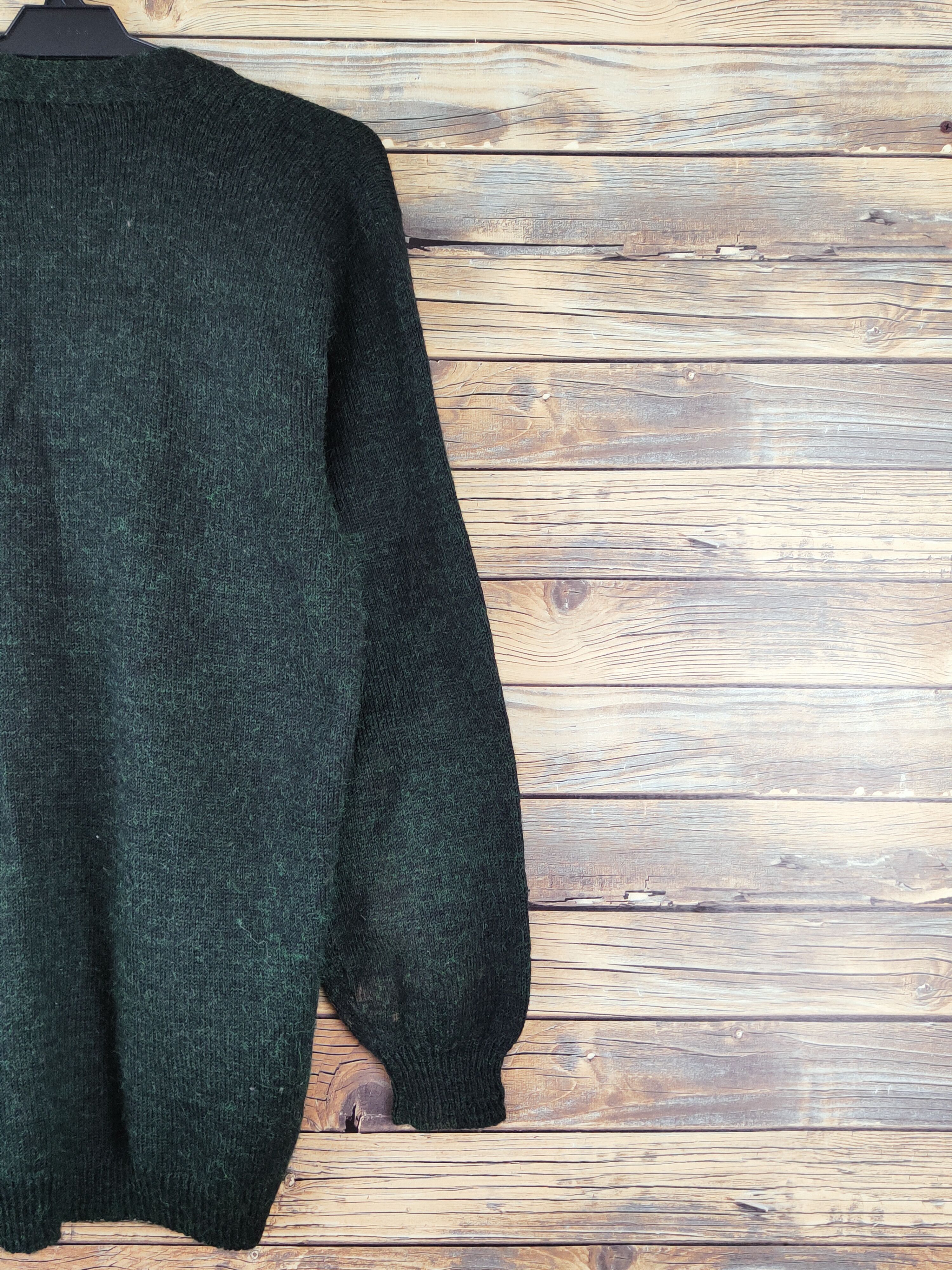 Vintage Japanese Brand Dark Green Knitwear Cardigan #W1002 Size M / US 6-8 / IT 42-44 - 9 Thumbnail