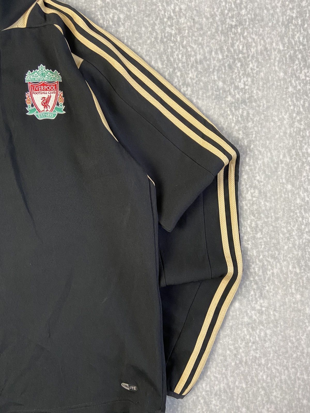 Adidas Vintage Liverpool FC Adidas Training Drill Top Size US M / EU 48-50 / 2 - 2 Thumbnail