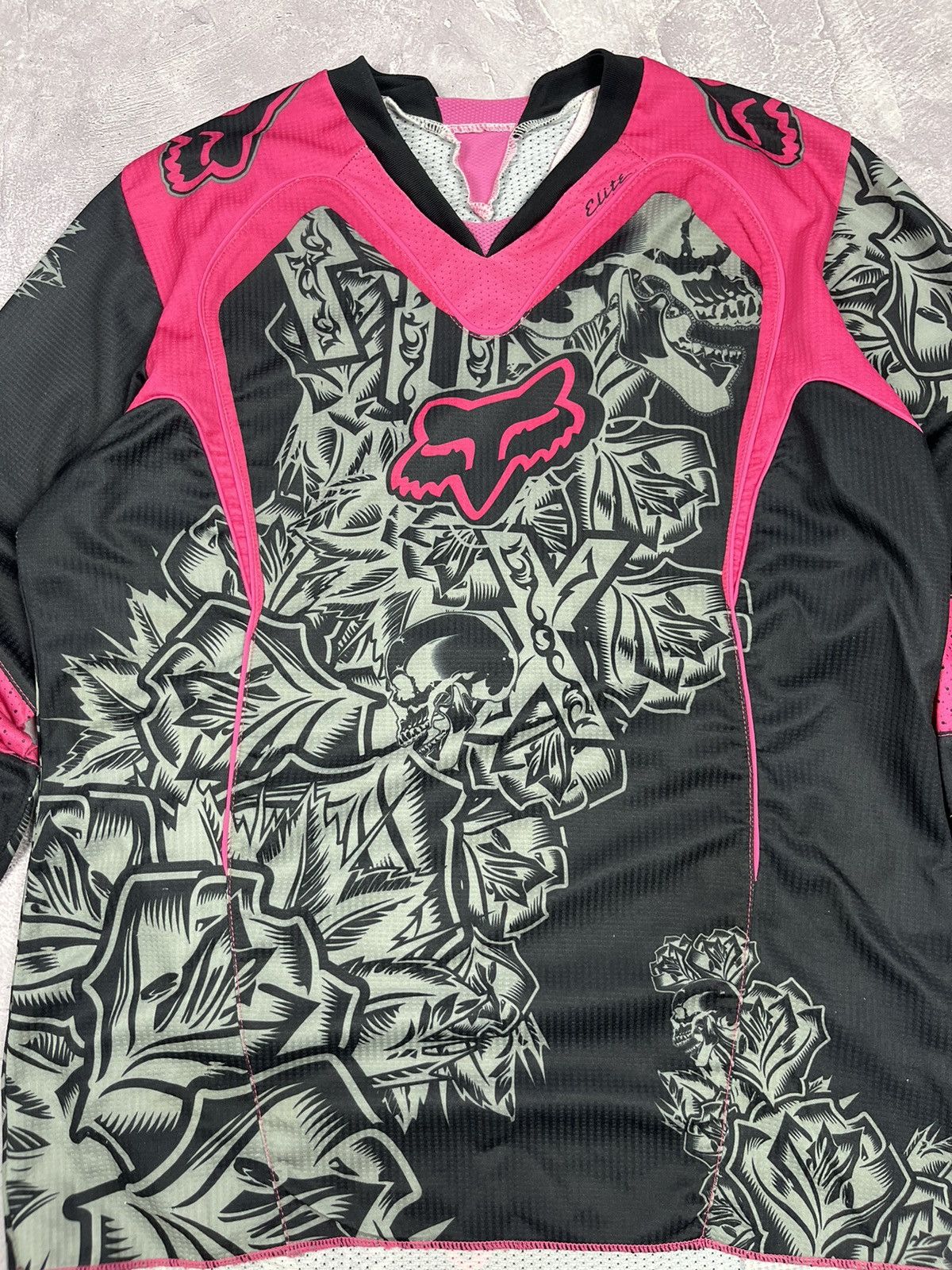 Fox Racing Fox Riders Co Thermal Longsleeve Jersey Womens Black/Pink Size M / US 6-8 / IT 42-44 - 4 Thumbnail