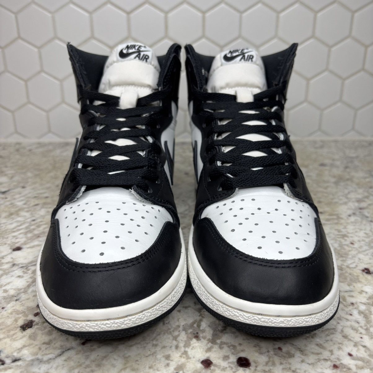 Jordan Brand Size 9 - Jordan 1 Retro '85 OG High Black White CLEAN W/BOX Size US 9 / EU 42 - 4 Thumbnail