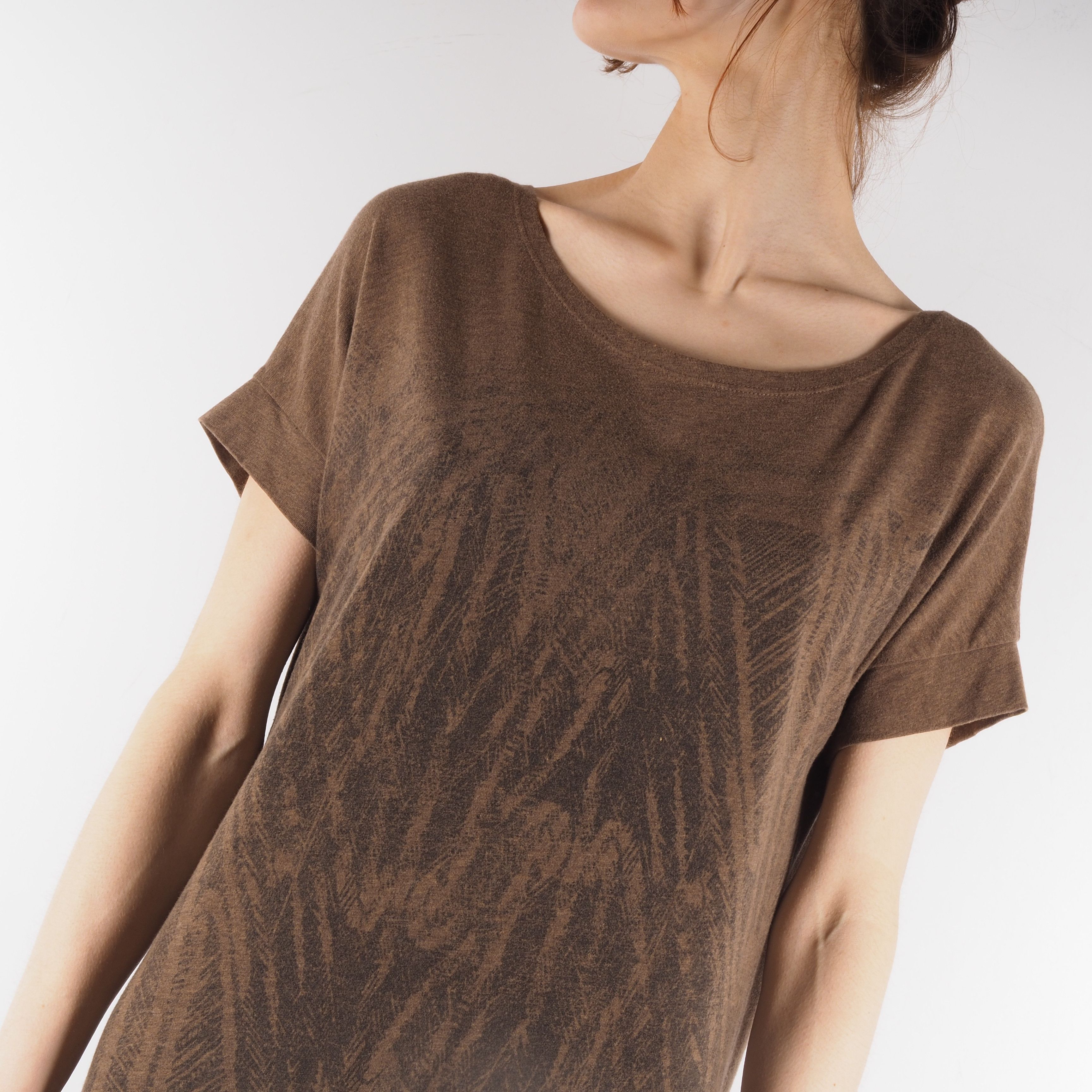 Other Peruvian Connection Brown Cotton Knee Length Dress Size M / US 6-8 / IT 42-44 - 2 Thumbnail