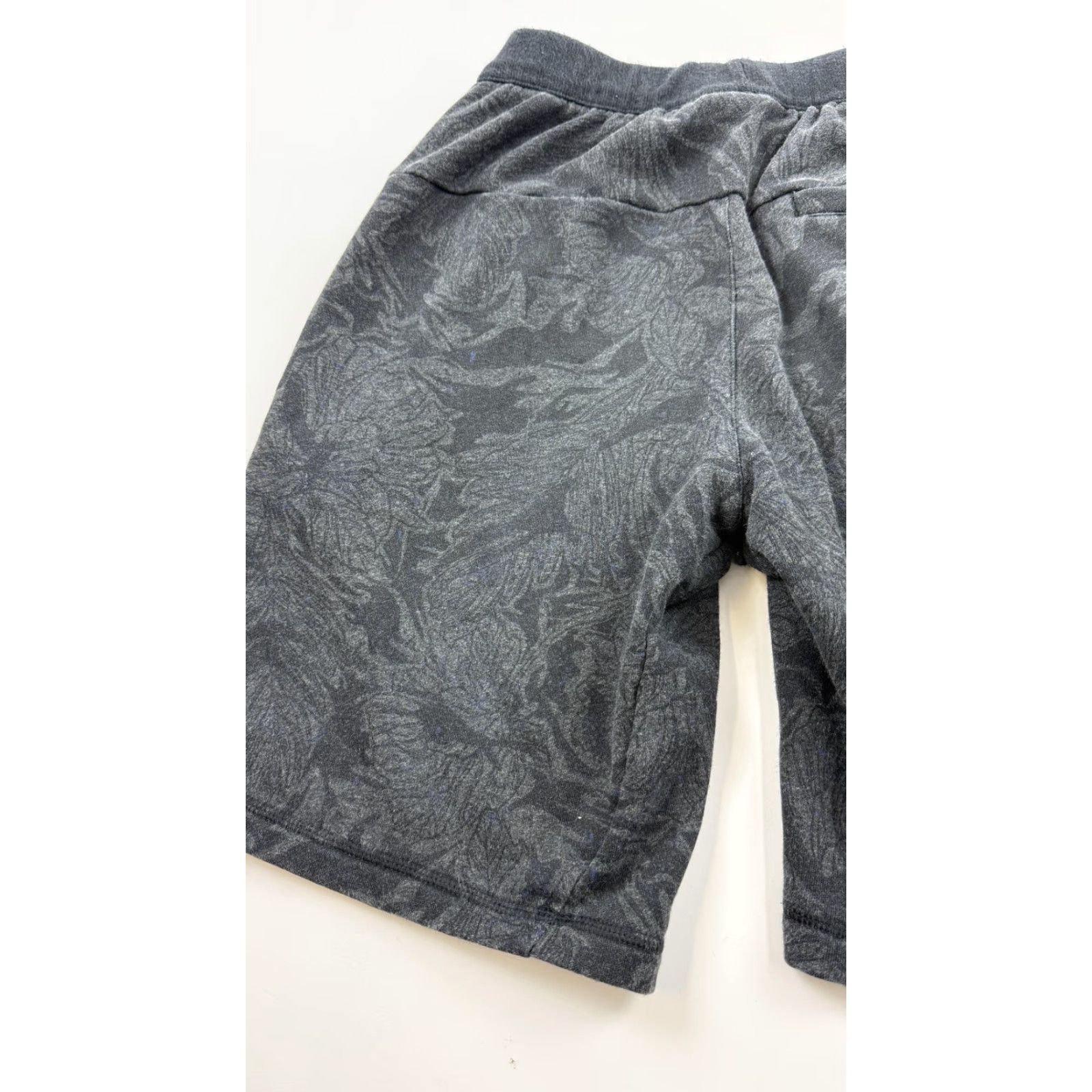 Adidas Adidas Shorts Mens Medium Black Gray Floral Pattern Drawstring Athletic Gym Size US 31 - 6 Thumbnail