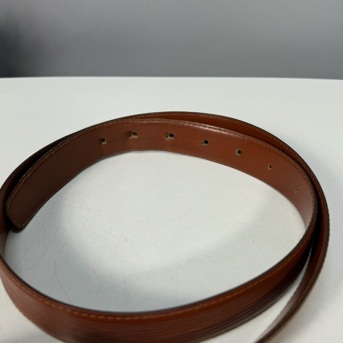 Louis Vuitton LOUIS VUITTON belt Epi santule leather/metal Size ONE SIZE - 8 Thumbnail