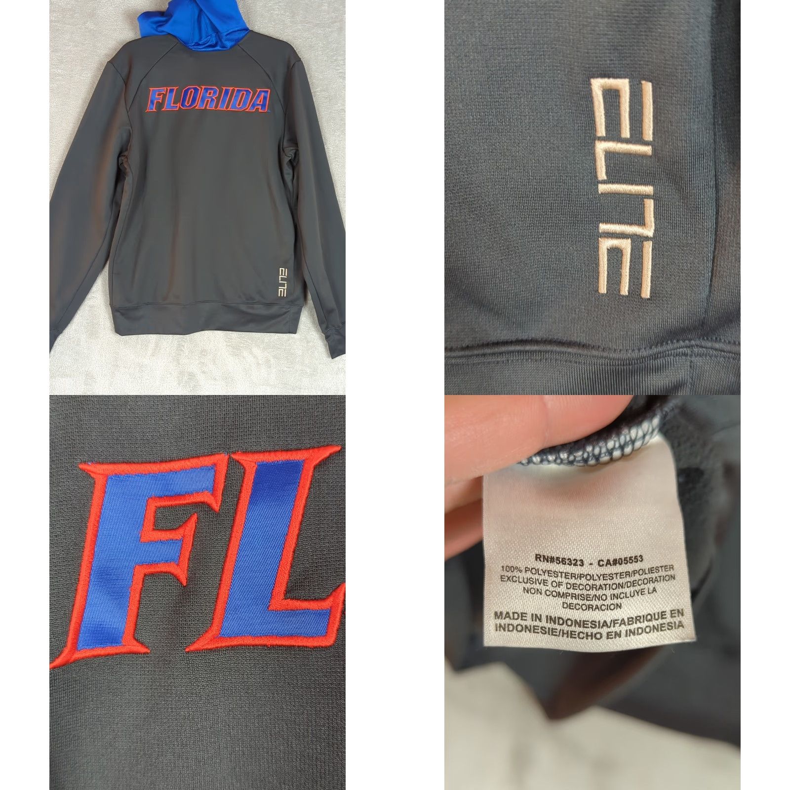 Nike Nike Florida Gators Hoodie Mens M Dark Gray NCAA Football Therma Fit Pullover Size US M / EU 48-50 / 2 - 8 Thumbnail