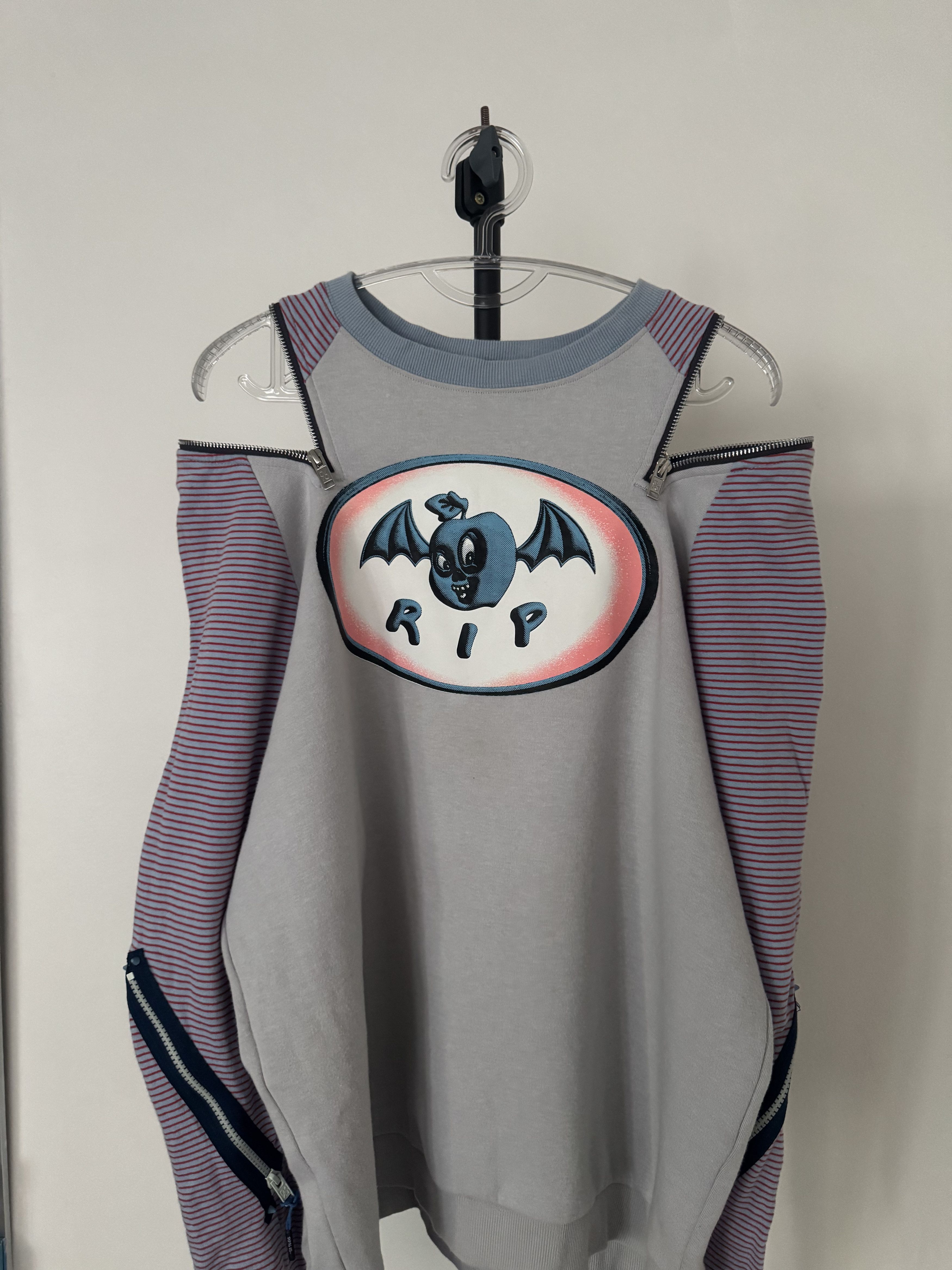 99%IS- R.I.P Cut Out Zipper Sweatshirt / Glow In The Dark Size US L / EU 52-54 / 3 - 16 Thumbnail
