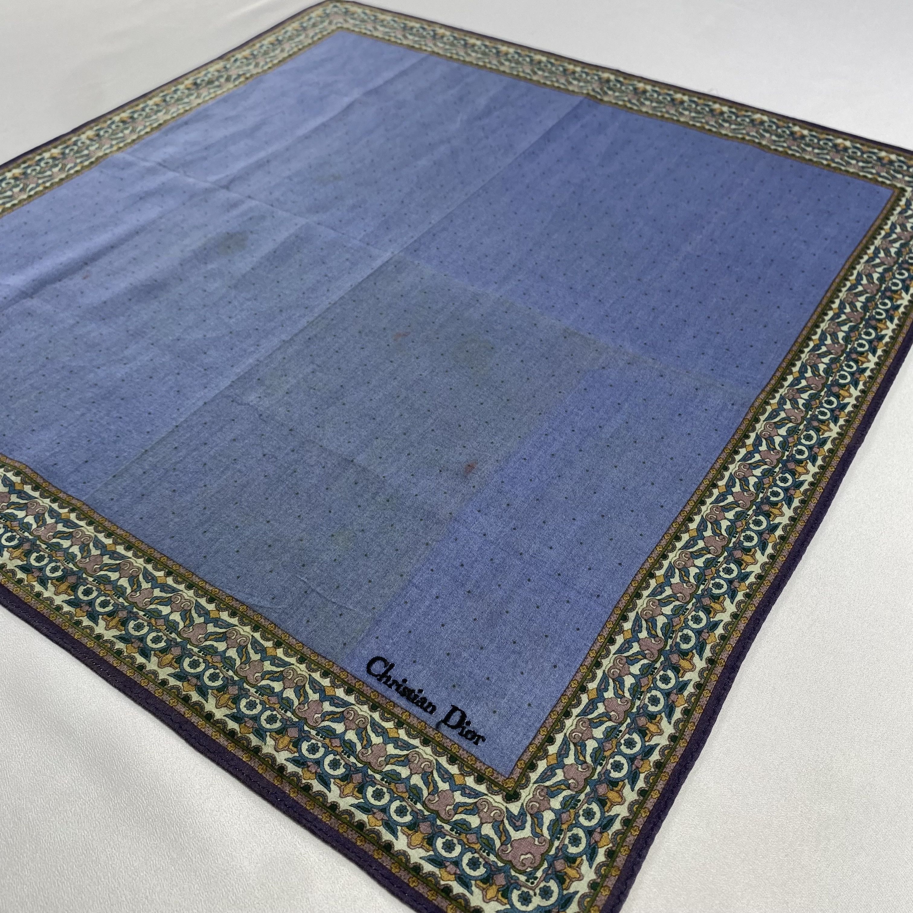 Vintage Christian Dior Monsieur Handkerchief / Neckerchief-P1050 Size ONE SIZE - 2 Thumbnail