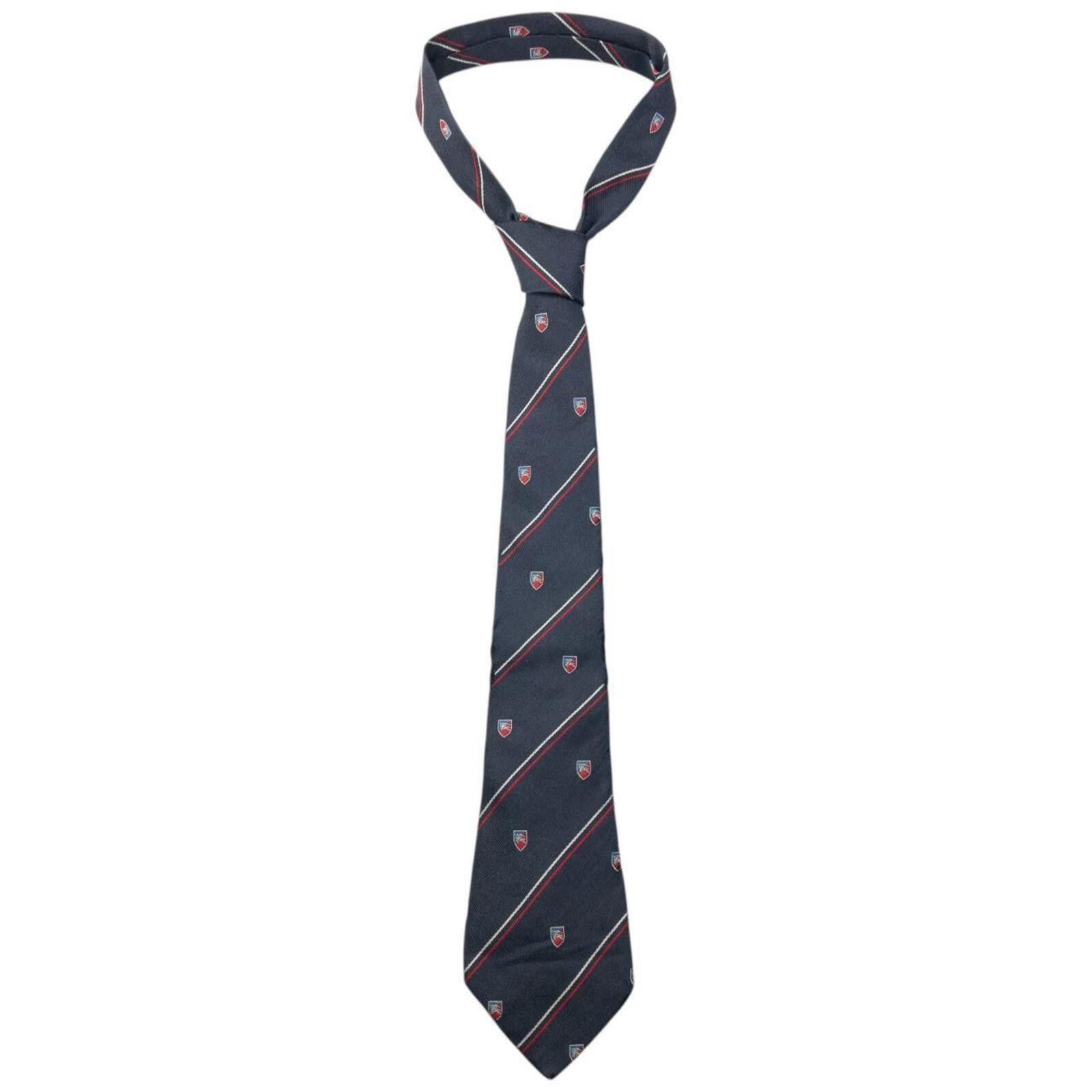 Burberry Vintage 90s Burberry Striped Monogram Silk Tie Size ONE SIZE - 1 Thumbnail