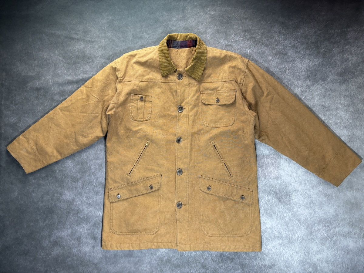 Vintage Vintage Canvas Hunting Jacket Lined Chore Coat Winter Workw Size US XL / EU 56 / 4 - 15 Thumbnail