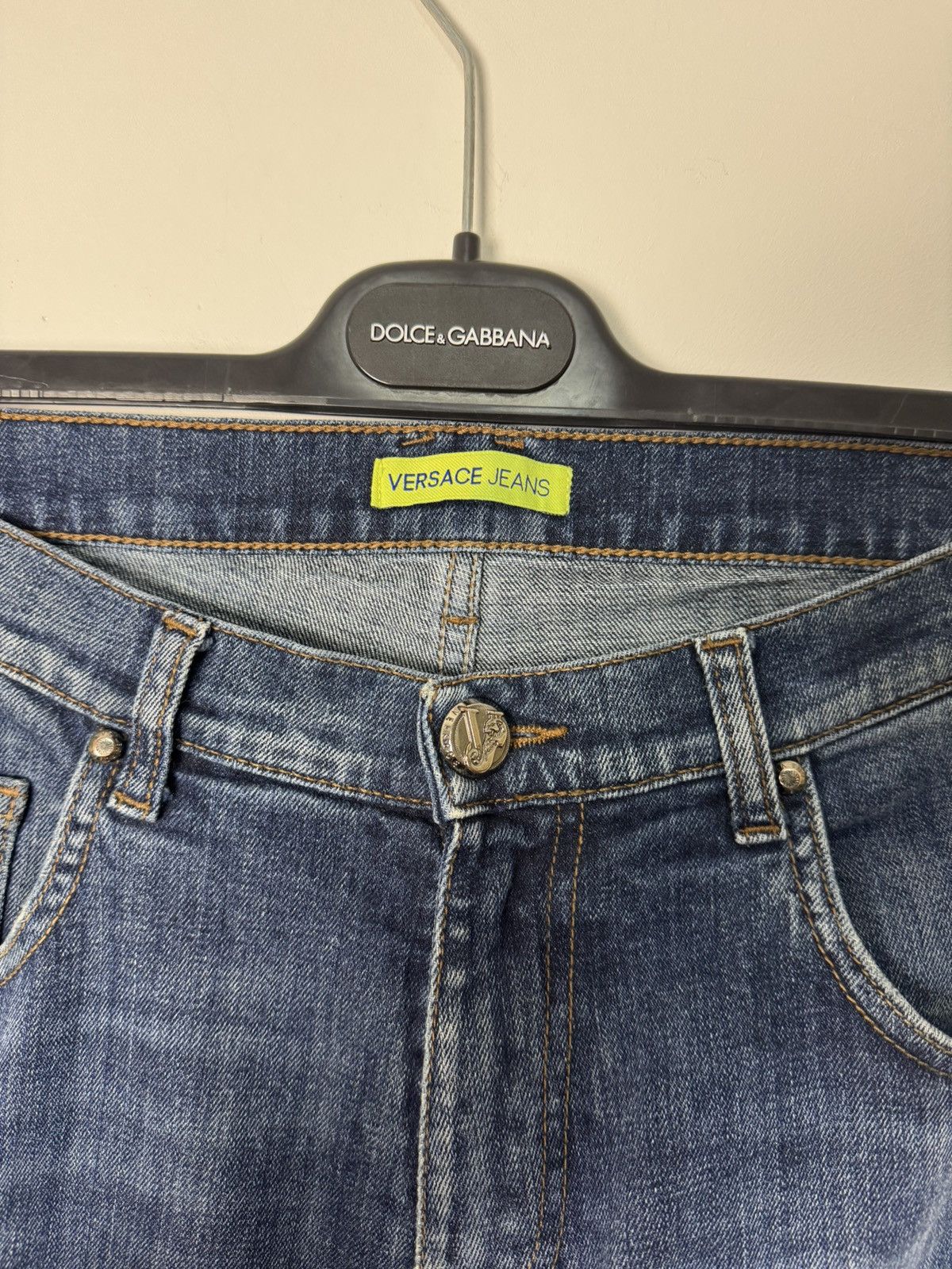 Versace Versace Jeans Metal Logo Denim Luxury Designer Y2K style Size US 31 - 6 Thumbnail
