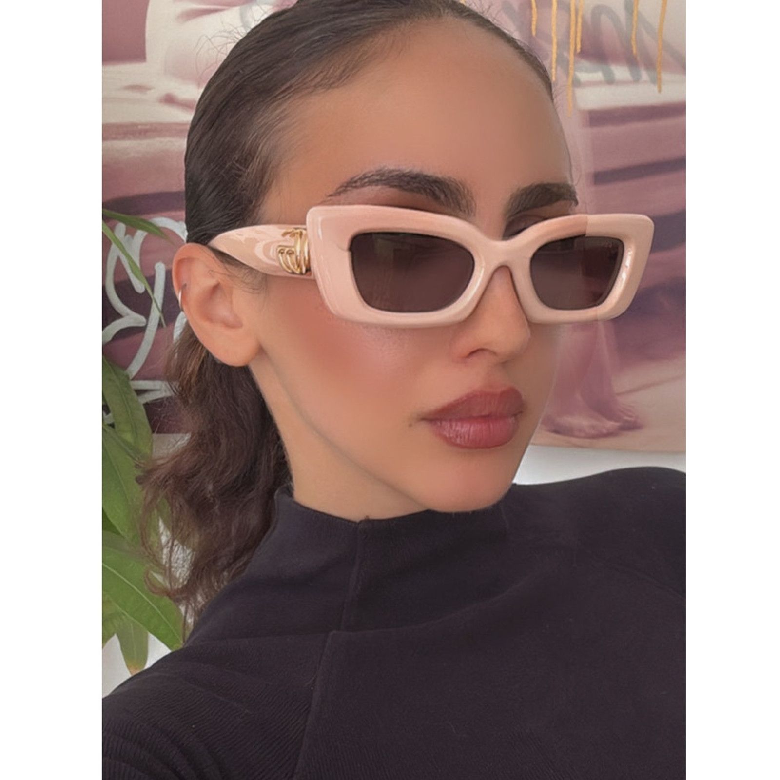 Gucci Copied - NEW Gucci GG1827S Pink Cat Eye Sunglasses Size ONE SIZE - 8 Thumbnail