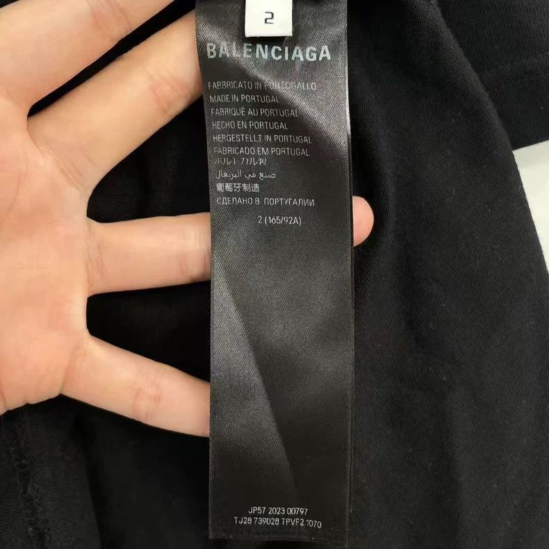 Balenciaga Balenciaga Overlapping Letter Short Sleeve Size US M / EU 48-50 / 2 - 4 Thumbnail