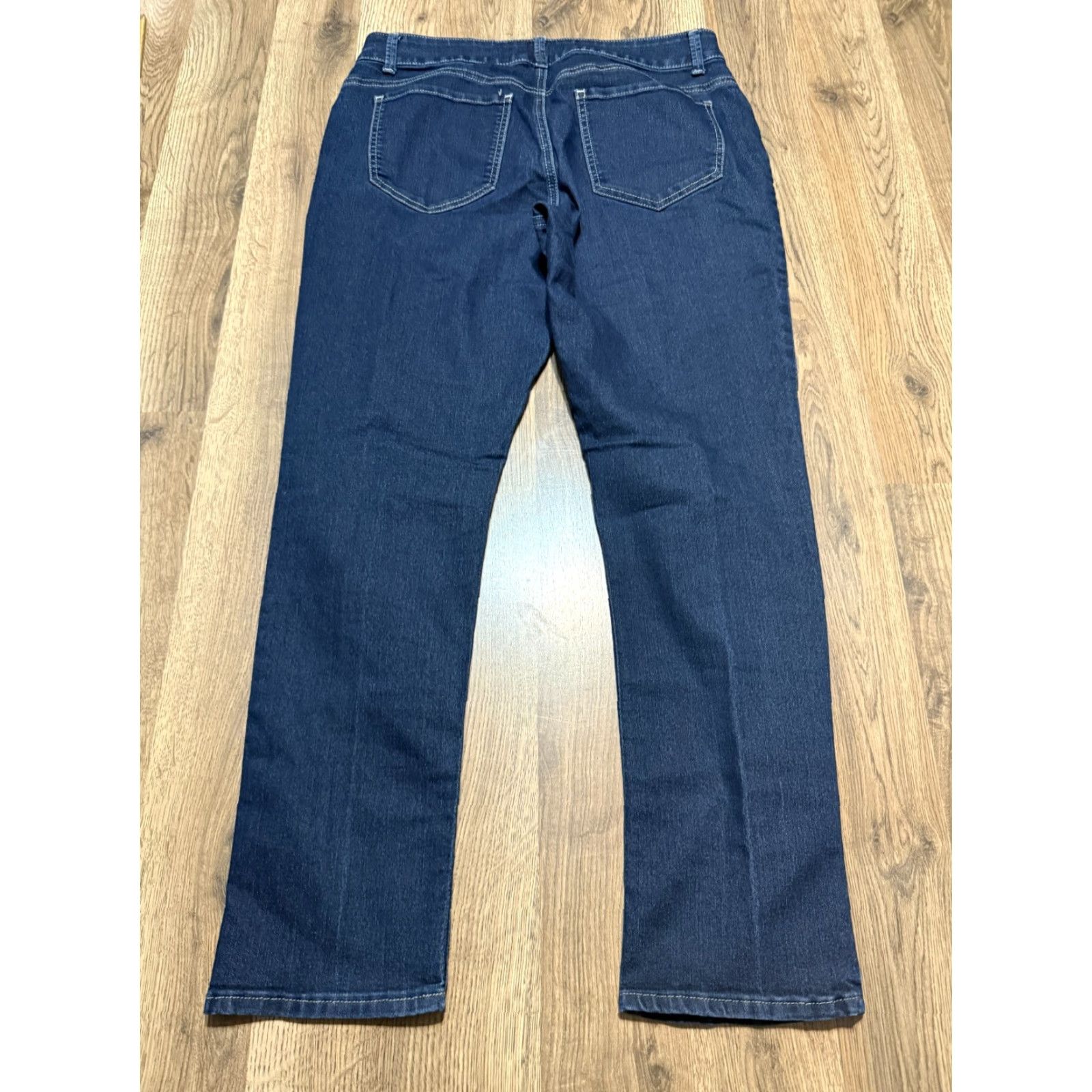 Lee Riders by Lee Jeans Women's 12P Blue Denim Curvy Fit Skinny High Rise Jeans Shirt? Size 34" / US 12 / IT 48 - 5 Thumbnail