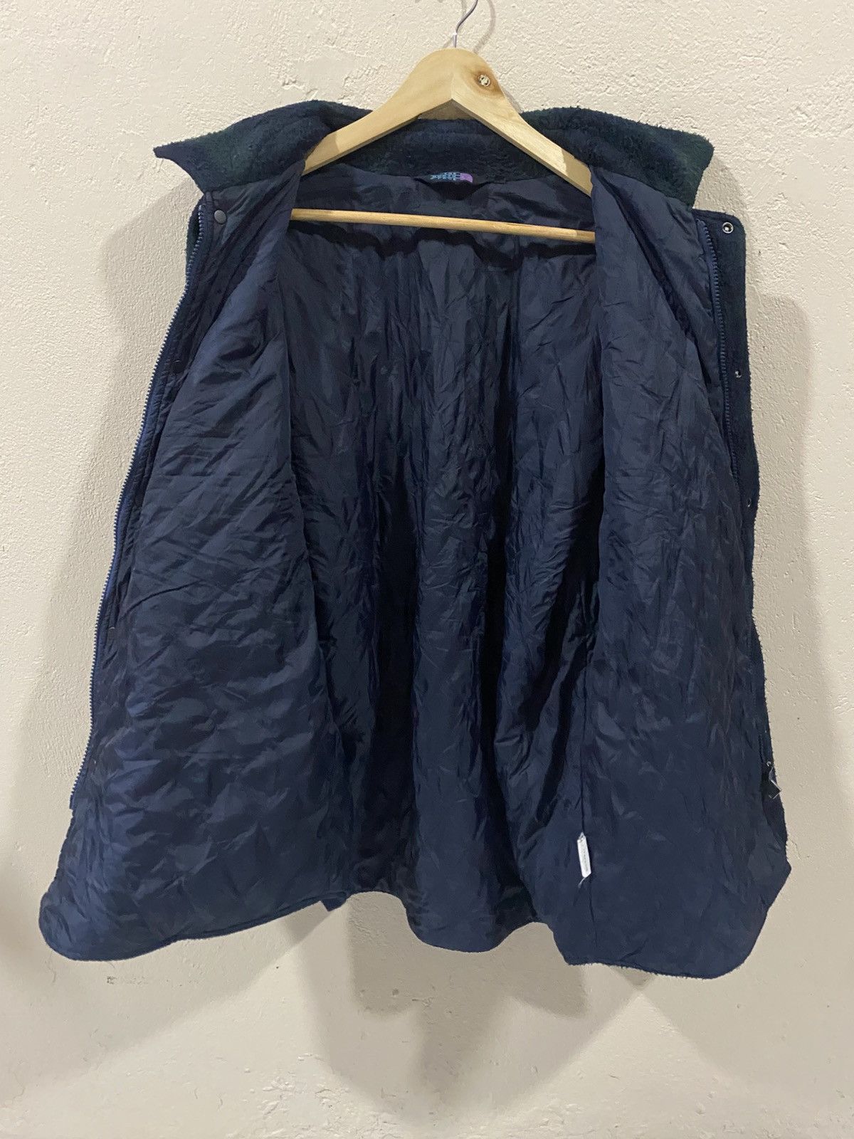The North Face 90s TNF Plaid Quilted Fleece Jacket Size US L / EU 52-54 / 3 - 3 Thumbnail