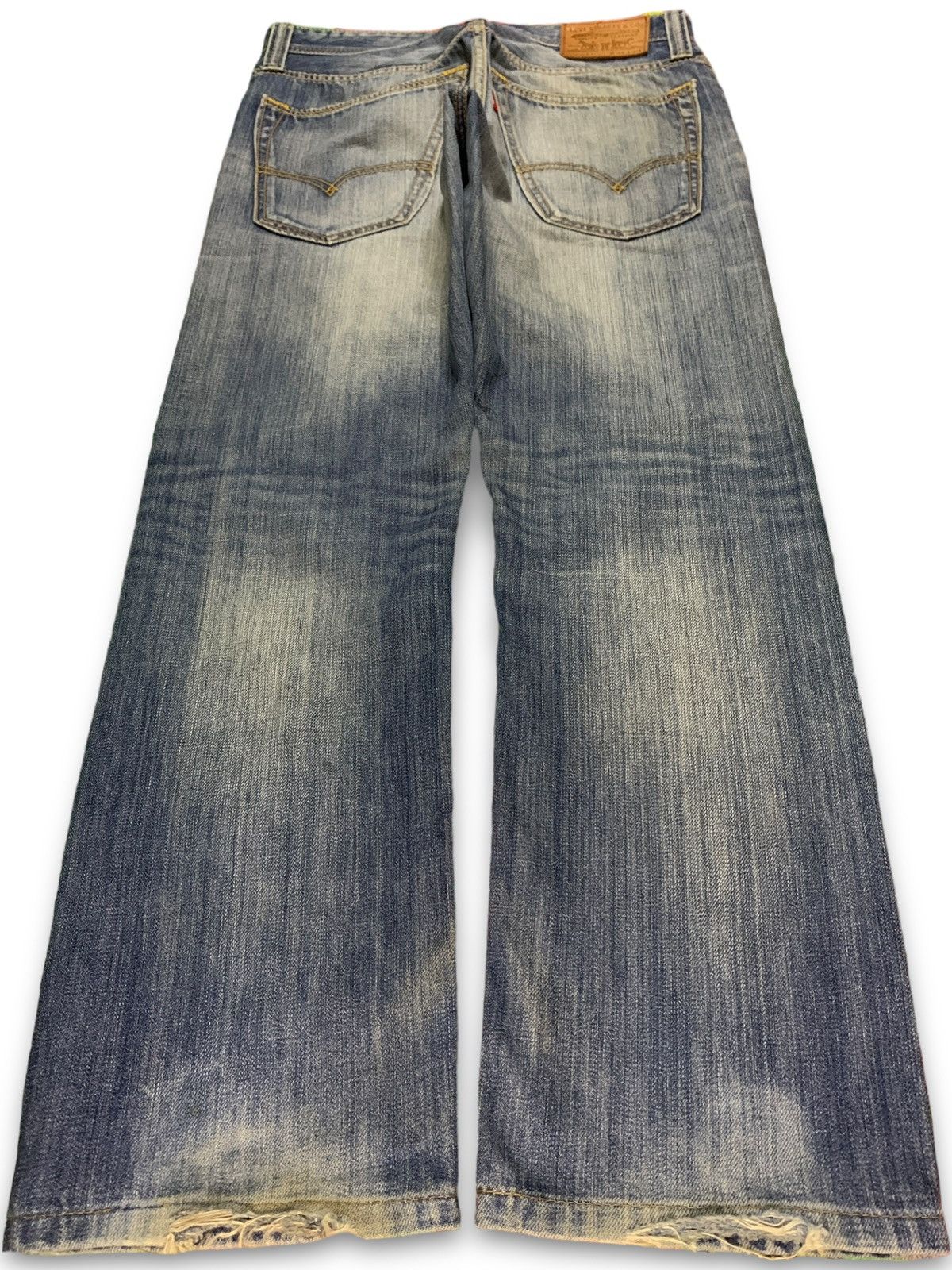 Vintage Levis 511 Button Fly Style Distressed Loose Jeans