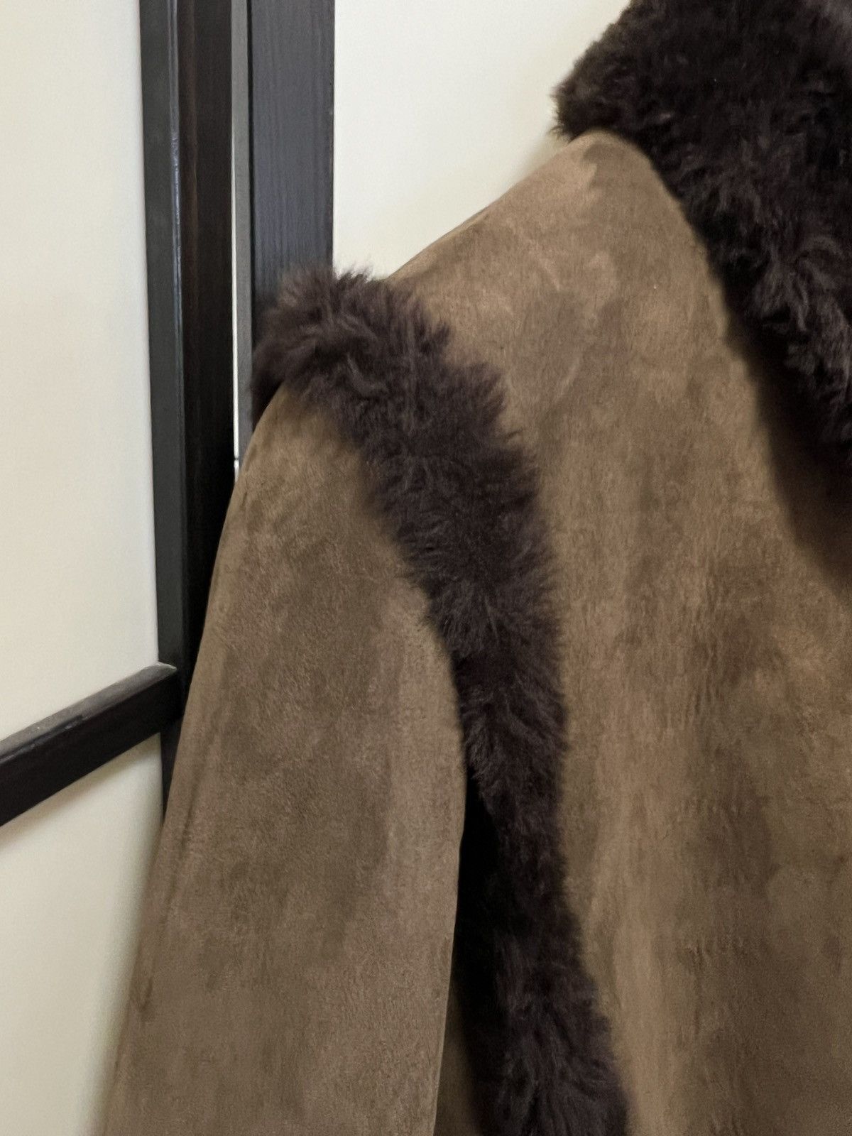 Celine × Hedi Slimane UNRELEASED - FW20 Brown Shearling Jacket Size US S / EU 44-46 / 1 - 4 Thumbnail