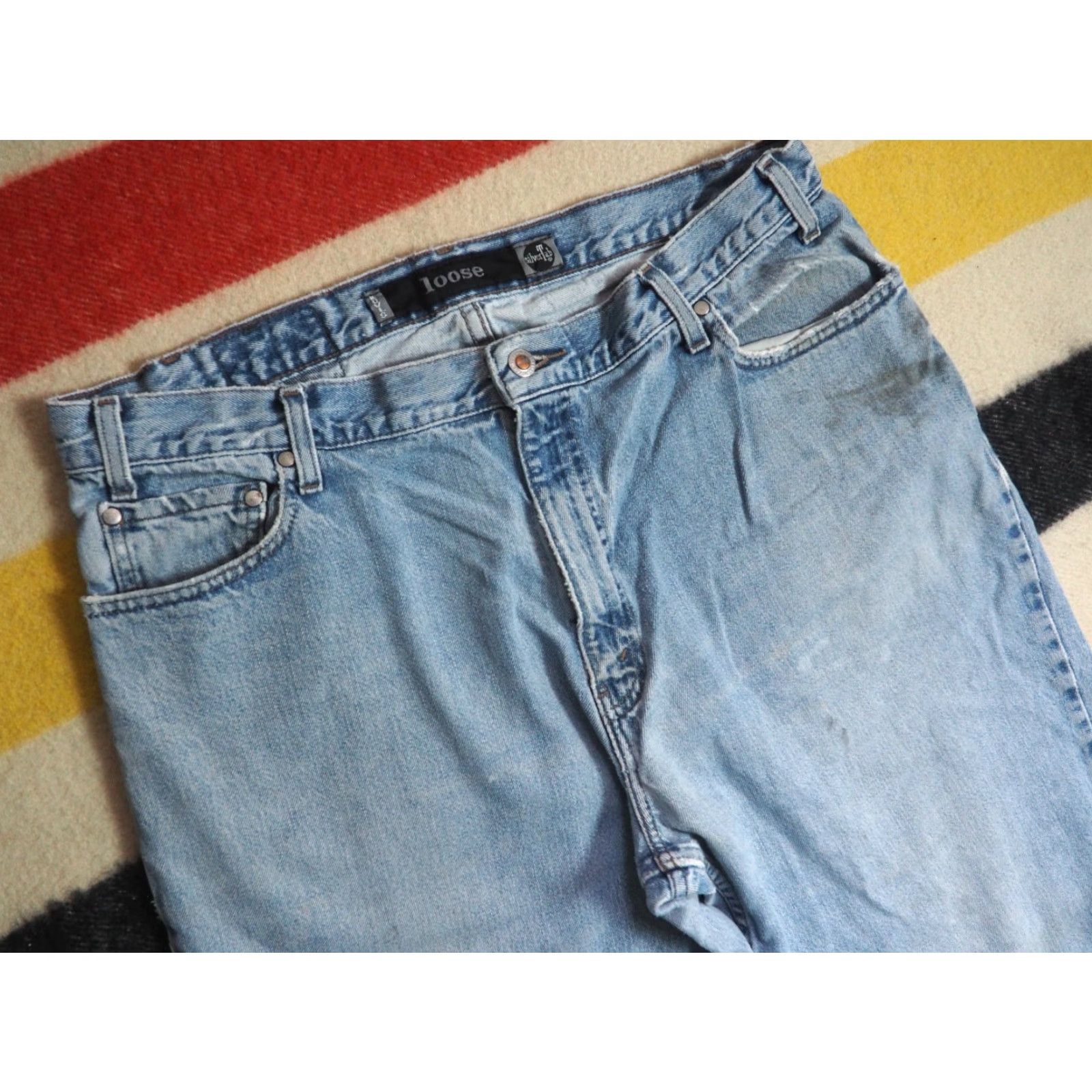 Levi's VTG Levi's Silvertab Jeans 36x32 Blue Denim Mens Baggy Grunge 90s 2000s Denim Pants Casual Size US 36 / EU 52 - 3 Thumbnail