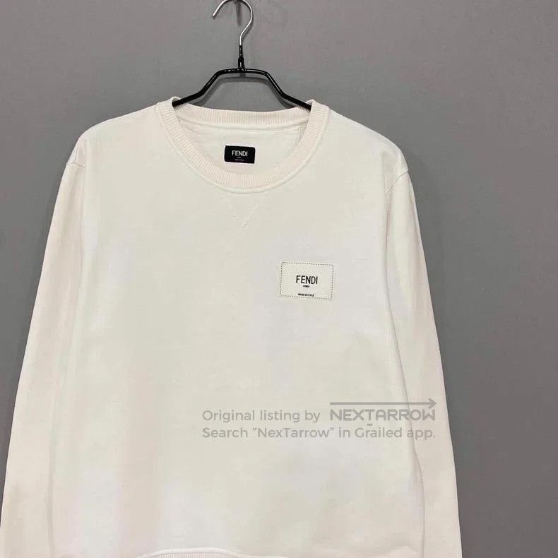 Fendi Fendi Classic White Sweatshirt Size M / US 6-8 / IT 42-44 - 2 Thumbnail