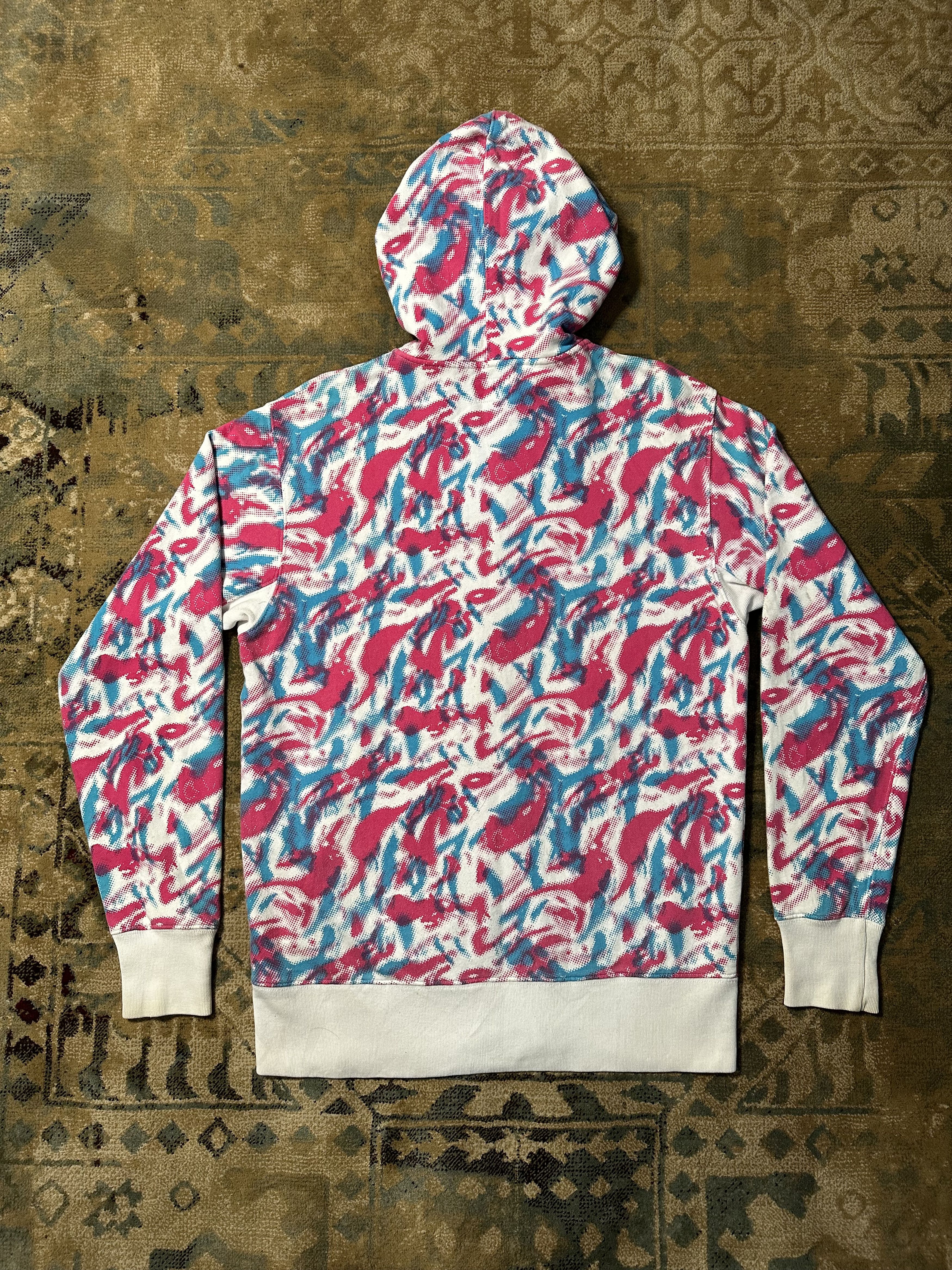 Stussy × Vintage 00s Stussy Psychedelic All Over Print Zip Hoddie y2k style Size US L / EU 52-54 / 3 - 5 Thumbnail