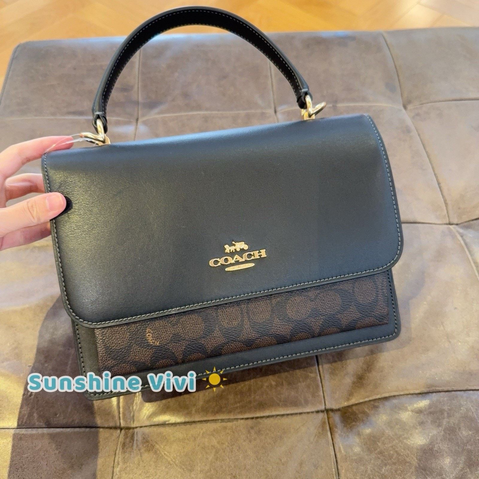 Coach NWT Coach Klare Top Handle Bag CY687 Gold/Walnut/Black Size ONE SIZE - 1 Thumbnail
