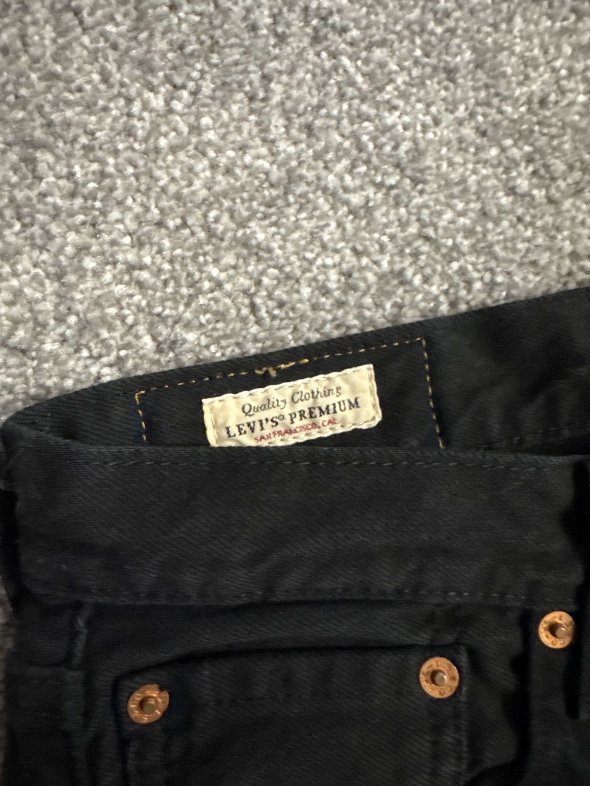 Levi's Levis 501 black straight legged denim Size US 28 / EU 44 - 4 Thumbnail