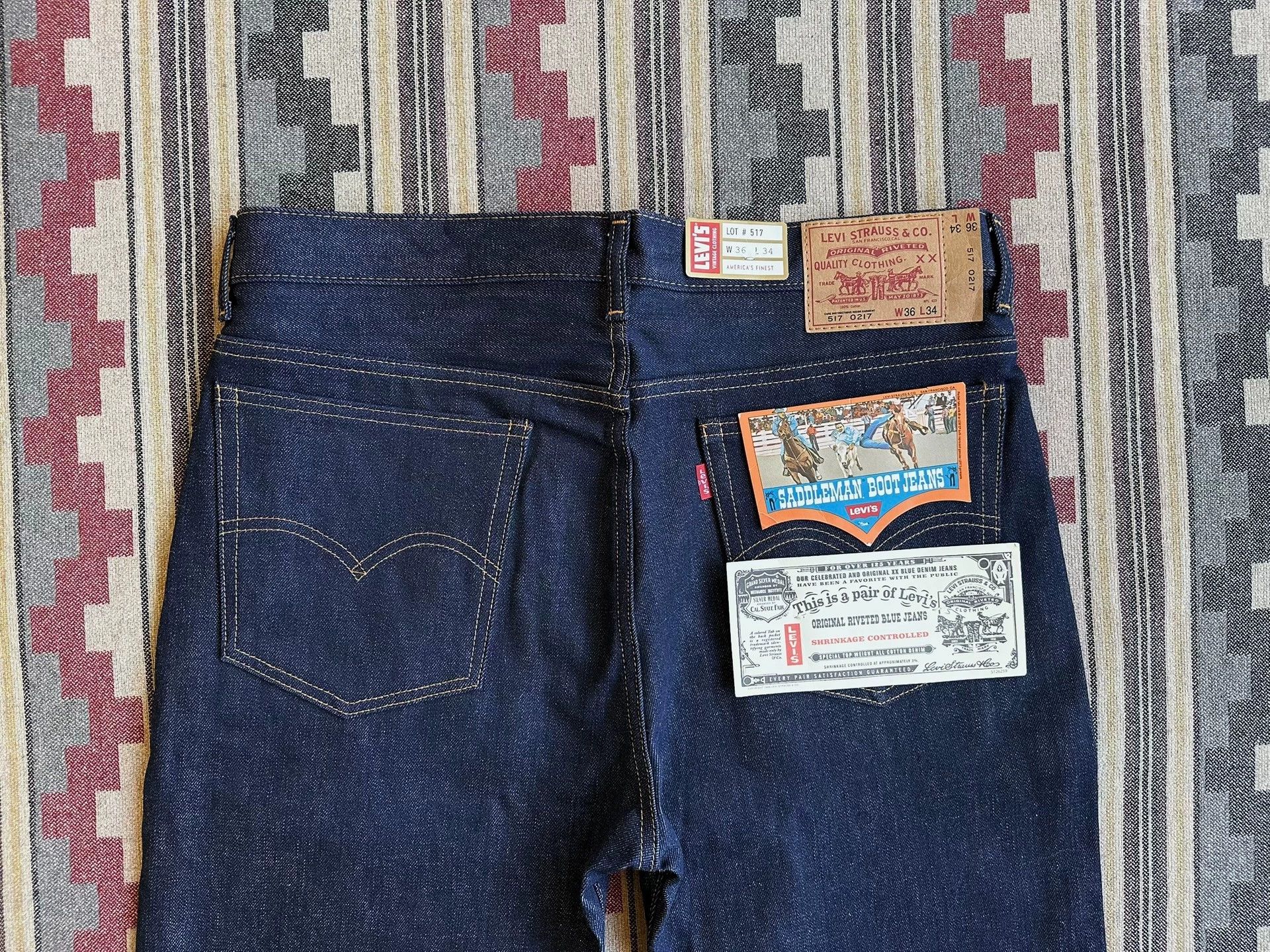 Levi's Levi's LVC 1970s 517 Bootcut Indigo Jeans Size US 36 / EU 52 - 4 Thumbnail