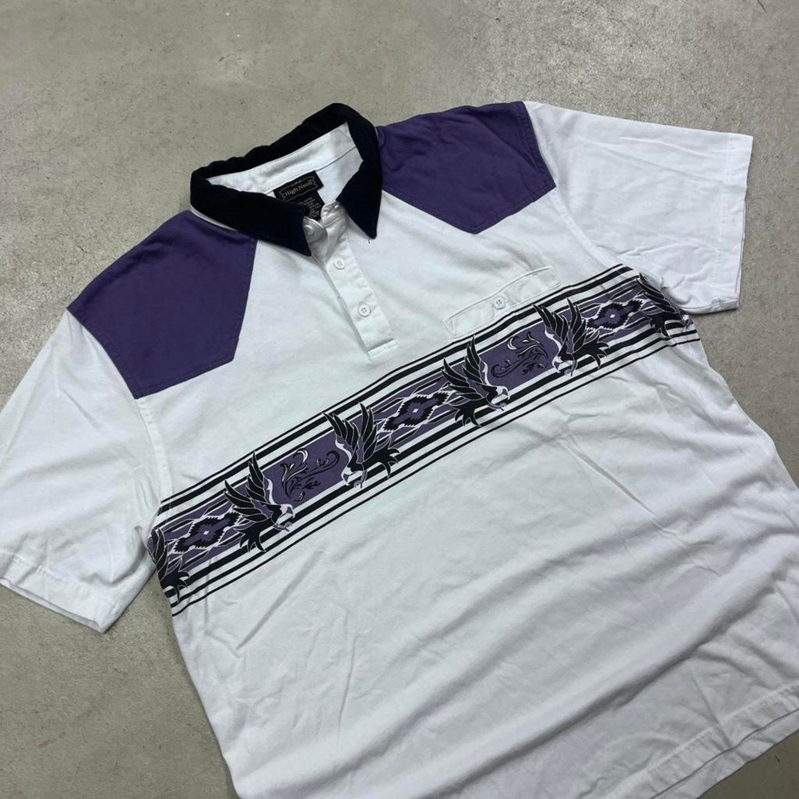 Wrangler 90s high noon western polo Size US L / EU 52-54 / 3 - 3 Thumbnail