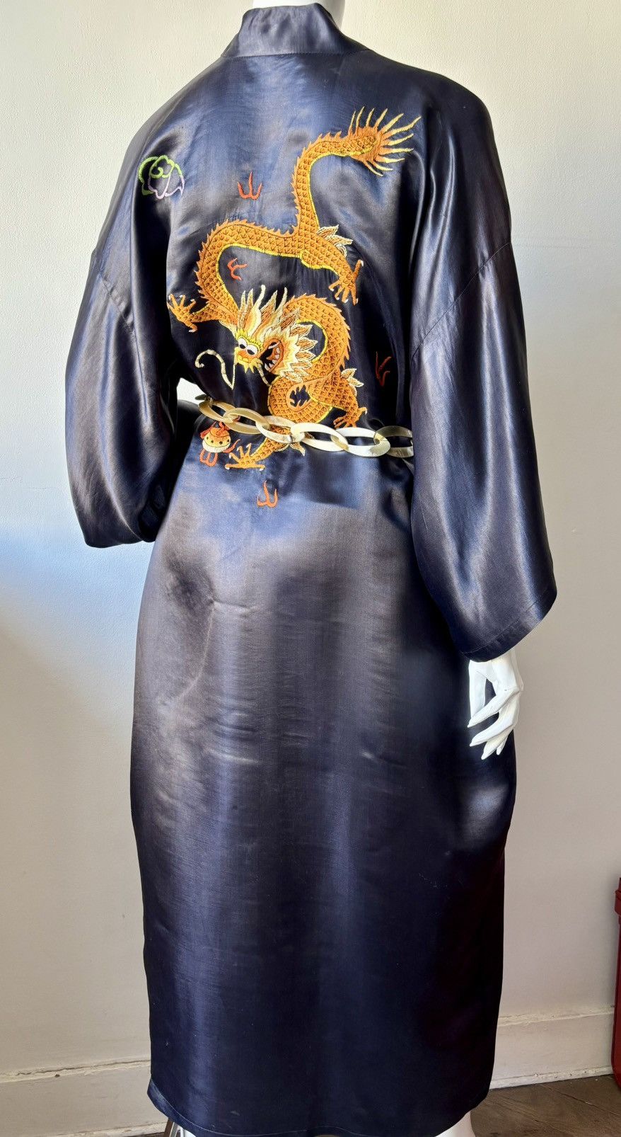 Other Silk chinese kimono dress hand embroidery vintage Size M / US 6-8 / IT 42-44 - 12 Thumbnail