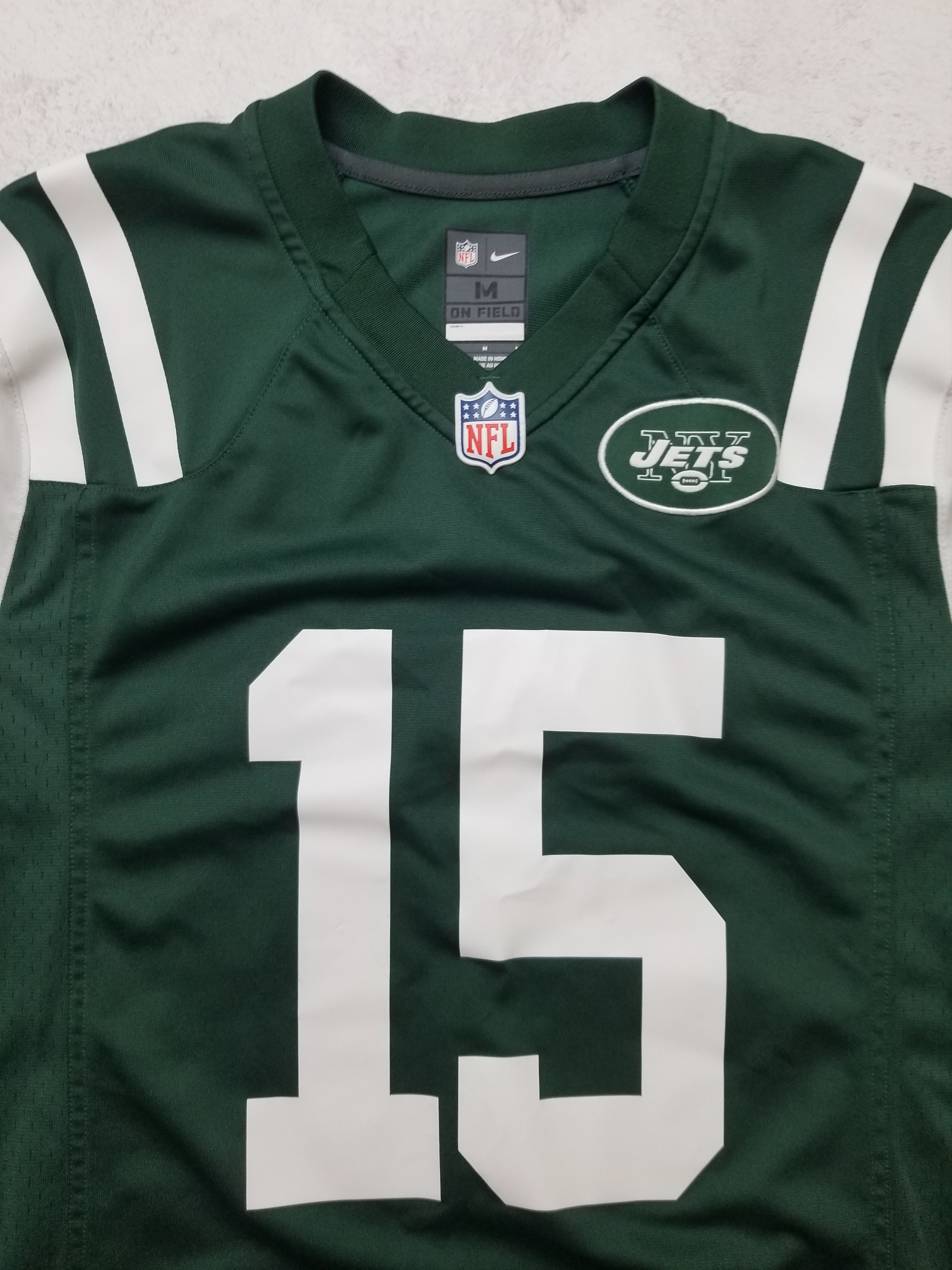 Nike New York Jets NFL Jersey Nike Green #15 Brandon Marshall Size US M / EU 48-50 / 2 - 18 Thumbnail