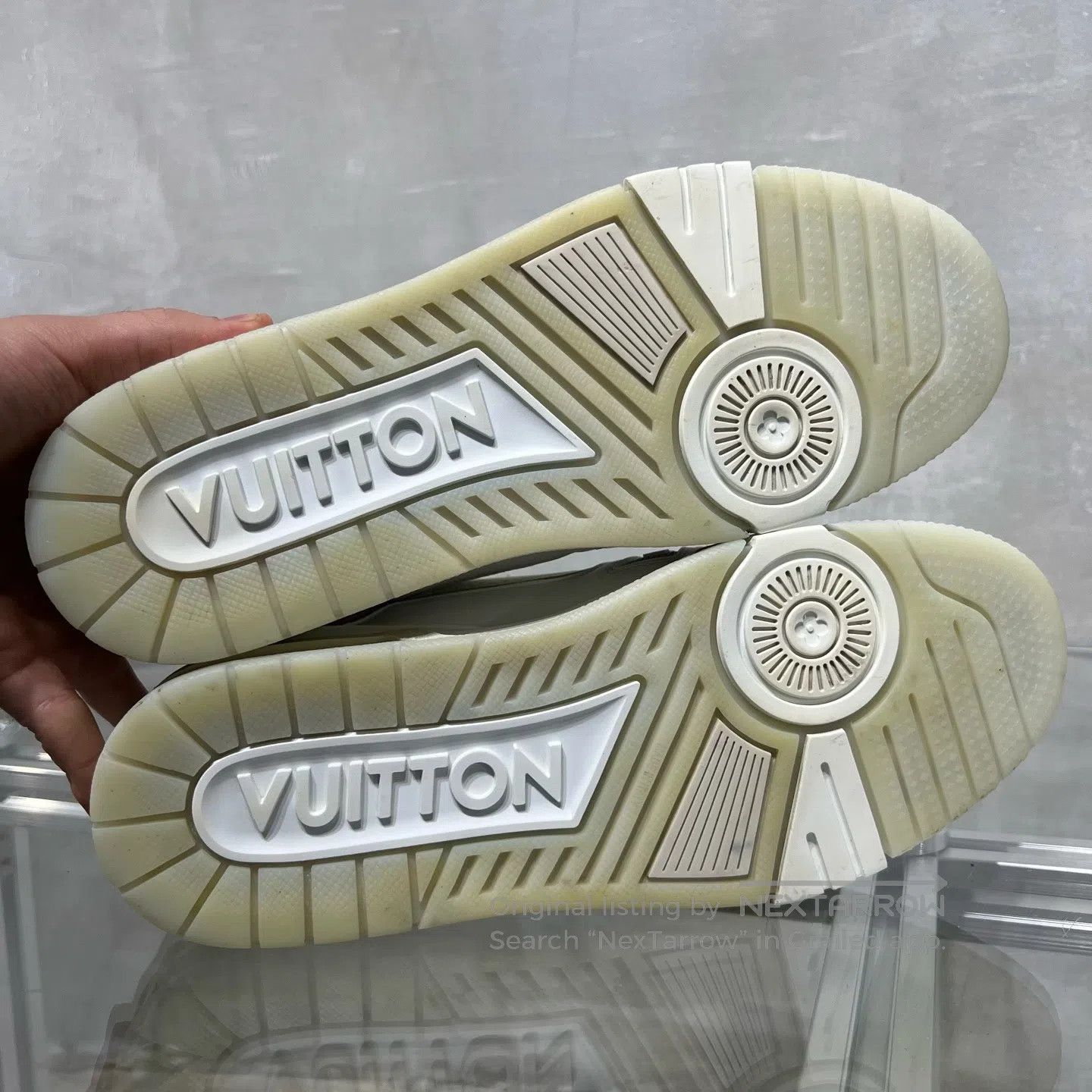 Louis Vuitton Louis Vuitton Trainer White Cement shoes Size US 8.5 / EU 41-42 - 7 Thumbnail